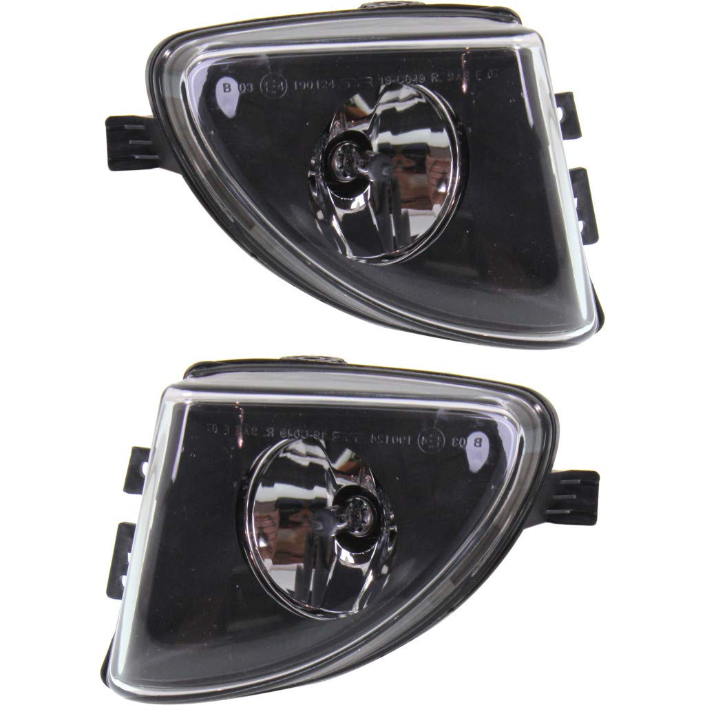 BMW 535i Fog Lights Pair (2011-2013) - Driver & Passenger Side Replacement with Bulbs - Compatible with Part #BM2592143 | Perfect for Night Driving & Foggy Conditions