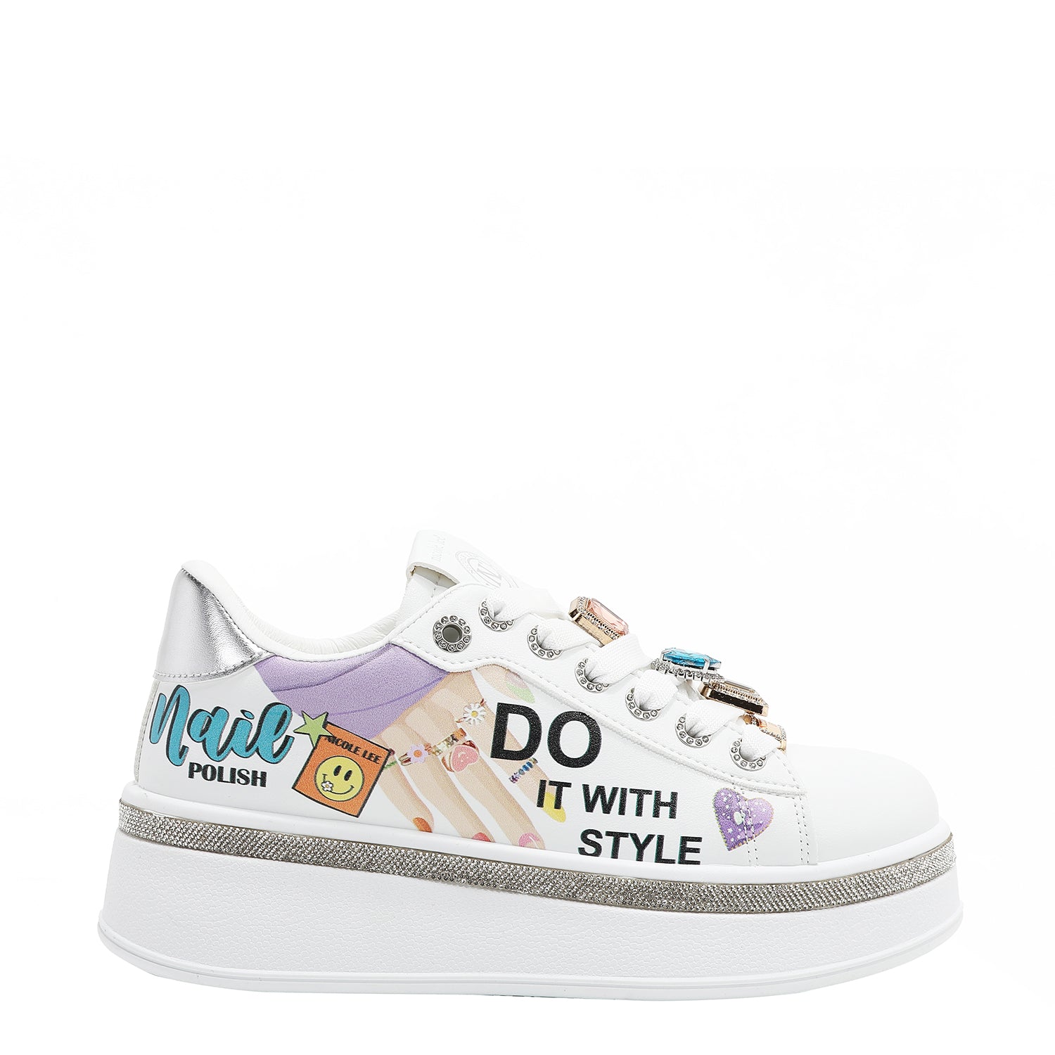 Sparkling Rhinestone Sneakers for Women - Trendy Fashion Shoes for Parties, Weddings & Night Out