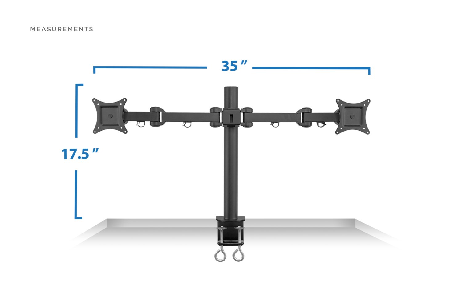 SIIG Adjustable Dual Monitor Stand for 13