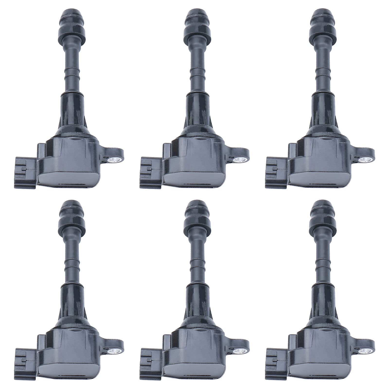 6 Pack MAYASAF UF349x6 Ignition Coil - Compatible with Nissan Altima, 350Z, Frontier, Maxima, Murano, Pathfinder, Quest, Xterra, Armada & Infiniti I35 QX4 (Replaces UF349, C1406, 5C1403) - Perfect for Engine Performance & Smooth Driving Experience