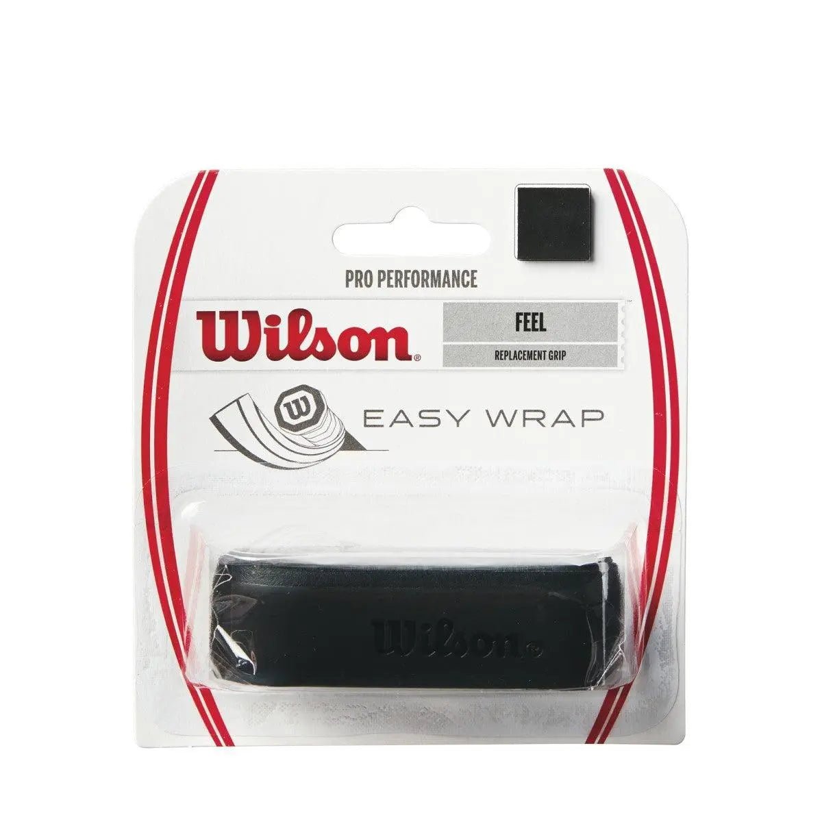 Wilson Pro Performance Replacement Tennis Grip - Black | Premium Cushioning for Enhanced Comfort & Control | Perfect for Tennis, Pickleball & Racquetball Players