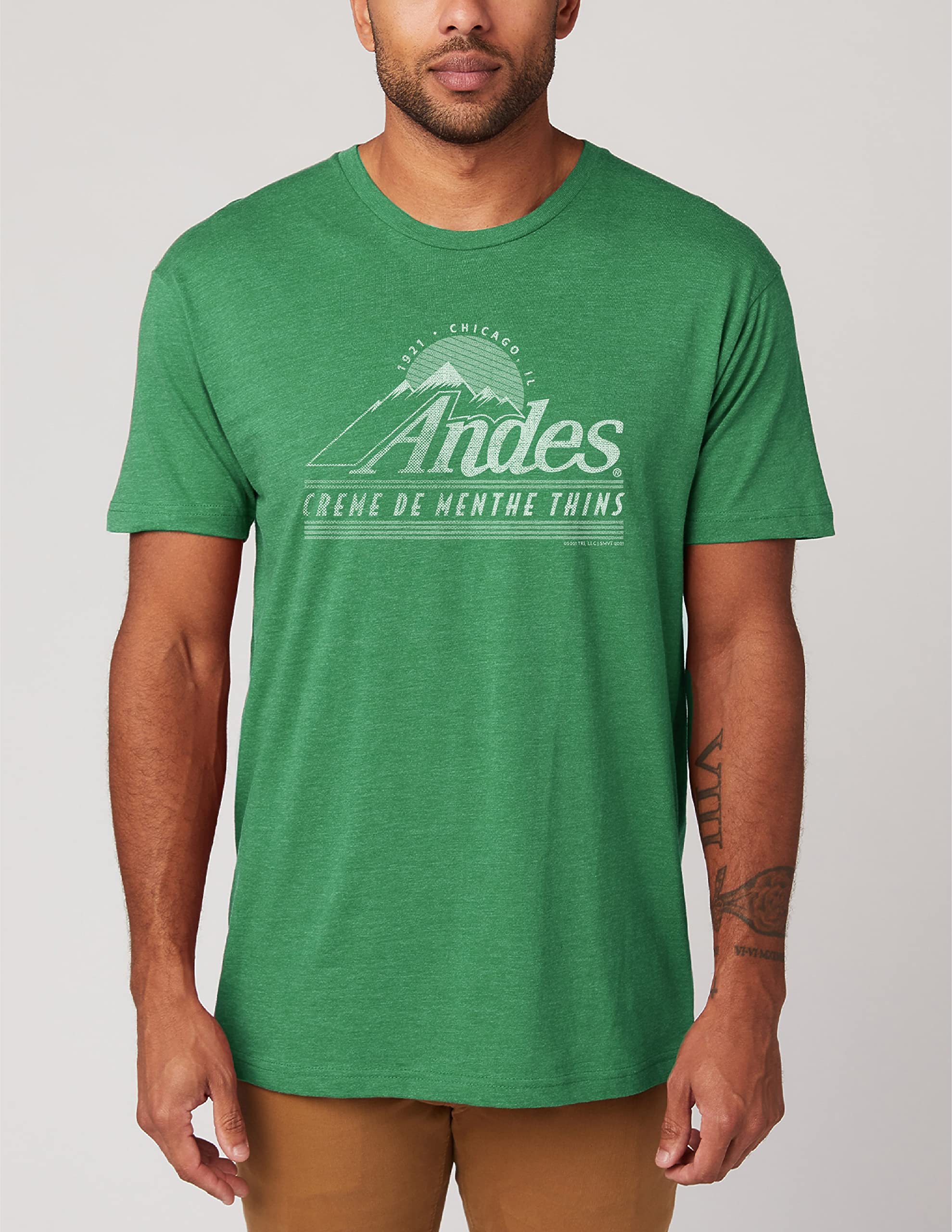 Andes Chocolate Mints Graphic T-Shirt - Unisex Casual Cotton Tee for Men & Women - Perfect for Everyday Wear, Gifts, and Retro Candy Lovers