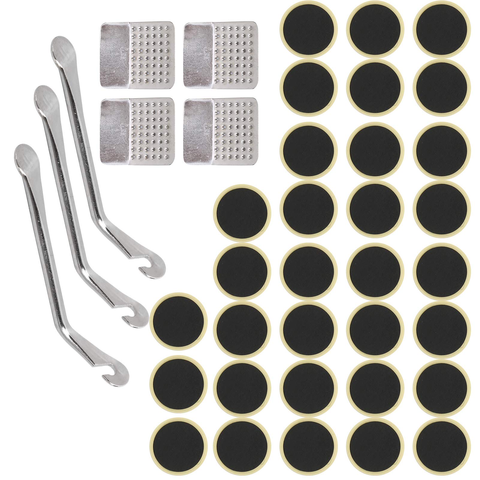 Durable 39-Piece Bicycle Tire Lever & Repair Tool Kit - Portable Bike Inner Tube Patch Kit for Road & Mountain Bikes | Perfect for Emergency Repairs & Home Maintenance