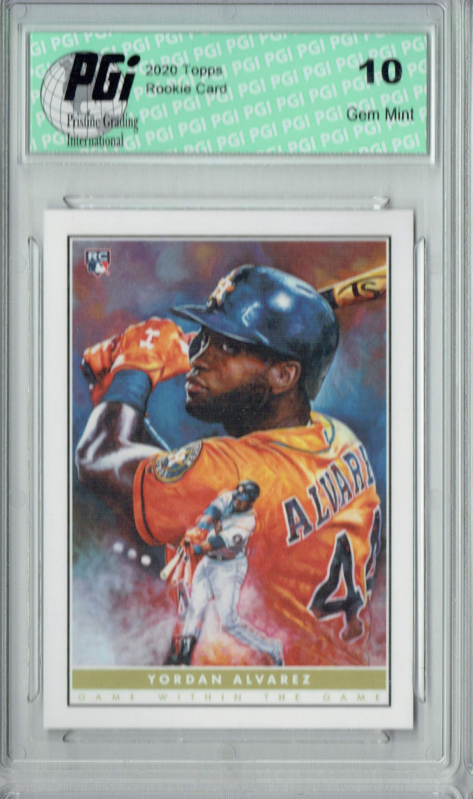 Yordan Alvarez 2020 Topps #2 Game Within the Game Rookie Card PGI 10 - PSA Graded Baseball Collectible for Sports Memorabilia Fans & Card Investors