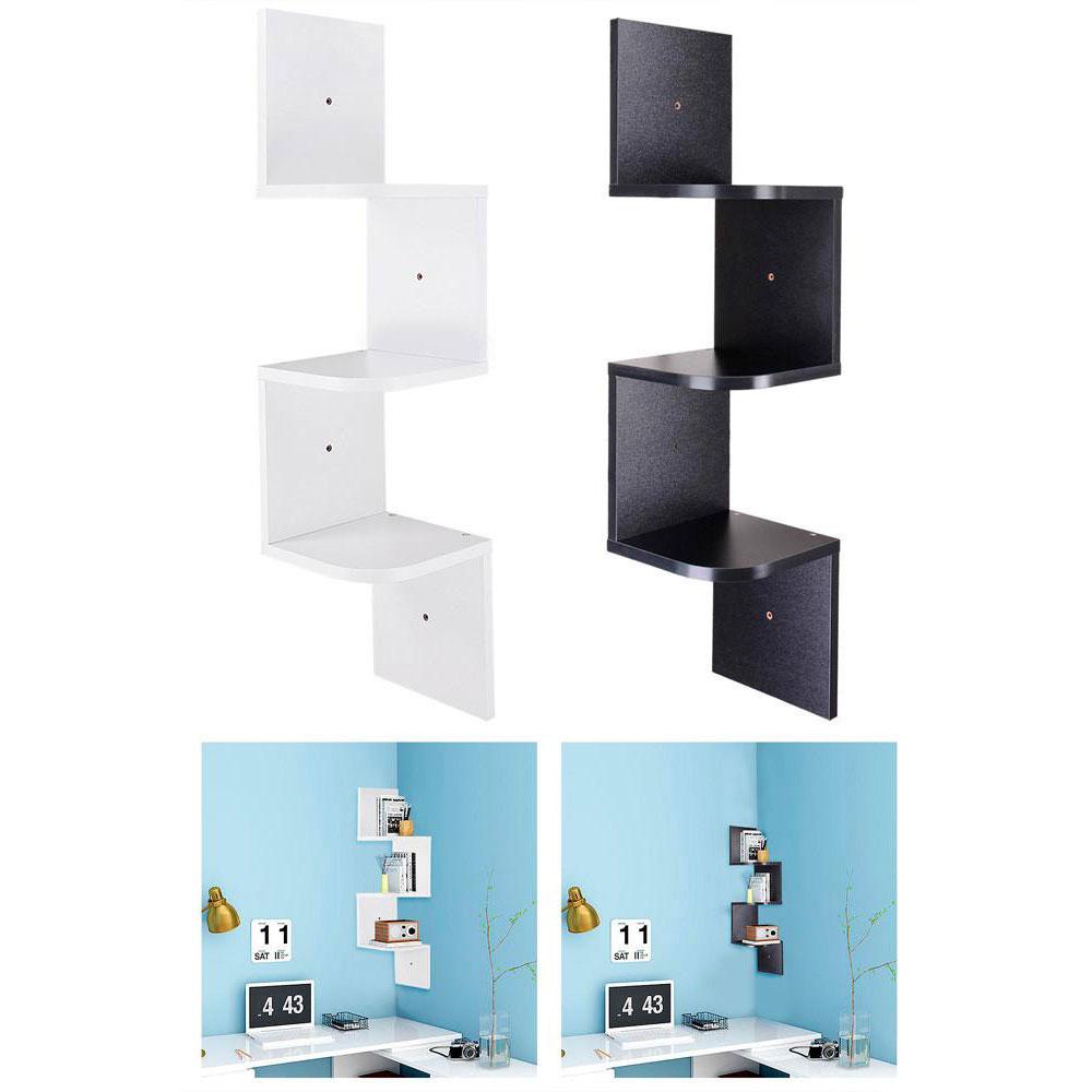 TheLAShop 3-Tier Hanging Corner Shelf - Space Saving Wall Mounted Organizer for Bathroom, Kitchen, Bedroom - Multiple Color Options
