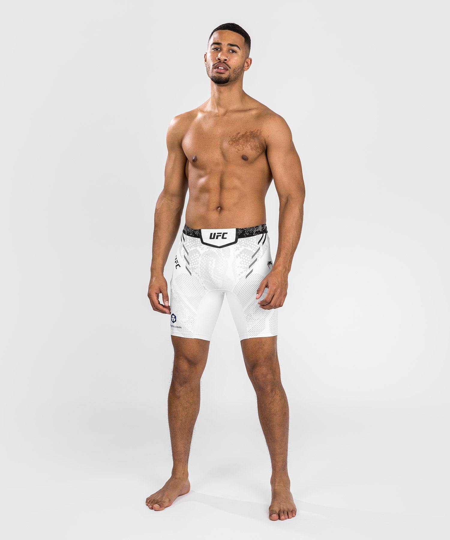 Venum UFC Adrenaline Personalized Authentic Fight Night Men's Vale Tudo MMA Shorts - White | Premium Training & Competition Gear for MMA, BJJ & Muay Thai Fighters