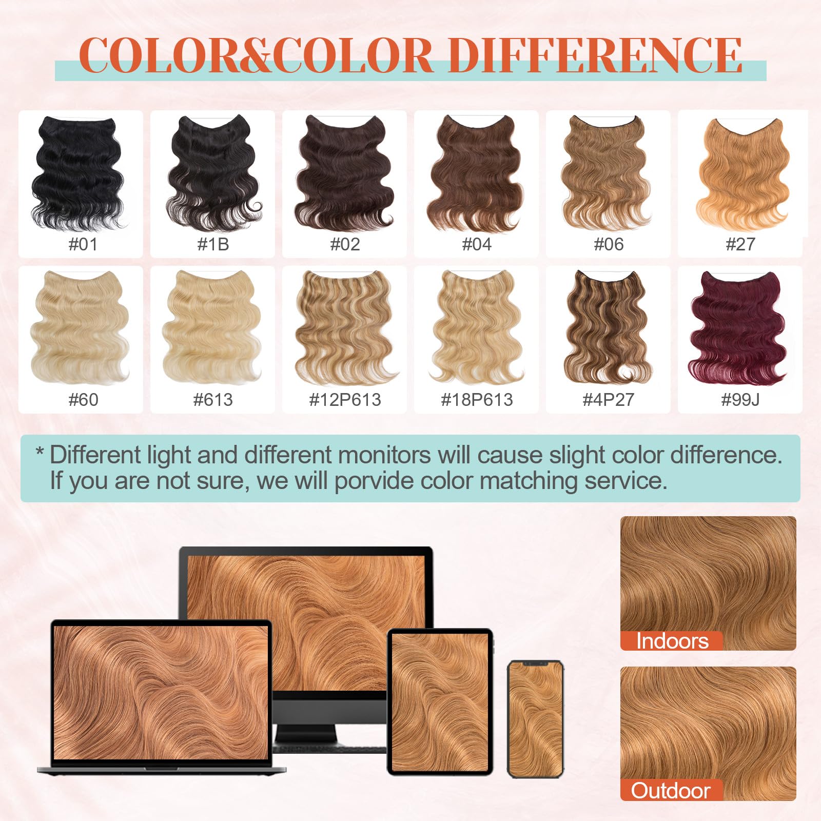 Benehair Halo Hair Extensions 100% Real Human Hair - Blonde, Wavy, Curly Halo Hair Extensions with Wire Support (65g/16inch, Dark Blonde) | Perfect for Daily Wear, Parties, Weddings & Special Occasions