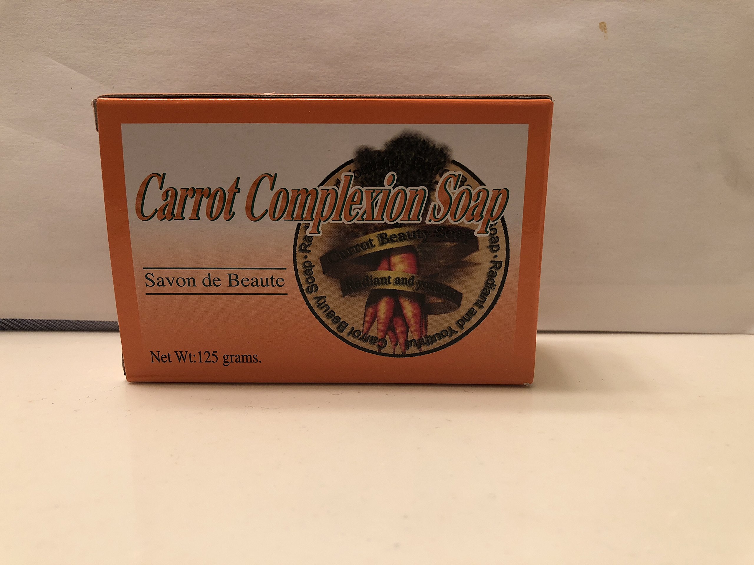 Natural Carrot Complexion Soap for Clear Skin - Brightening & Moisturizing Face Wash for Acne & Dark Spots - Perfect for Daily Skincare Routine & Sensitive Skin Care