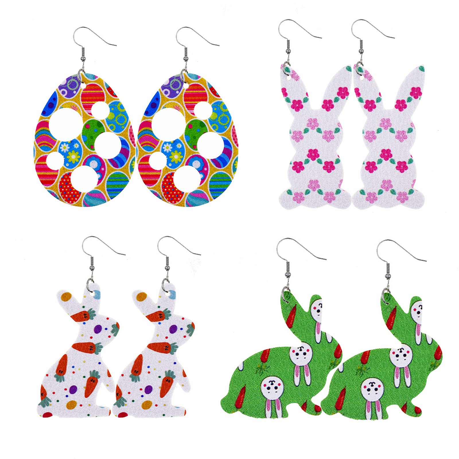 Easter Bunny Egg Earrings for Women - Cute Easter Jewelry Gifts for Easter Basket Stuffers & Party Outfits 2025 - Perfect for Easter Dresses, Egg Hunts & Spring Celebrations