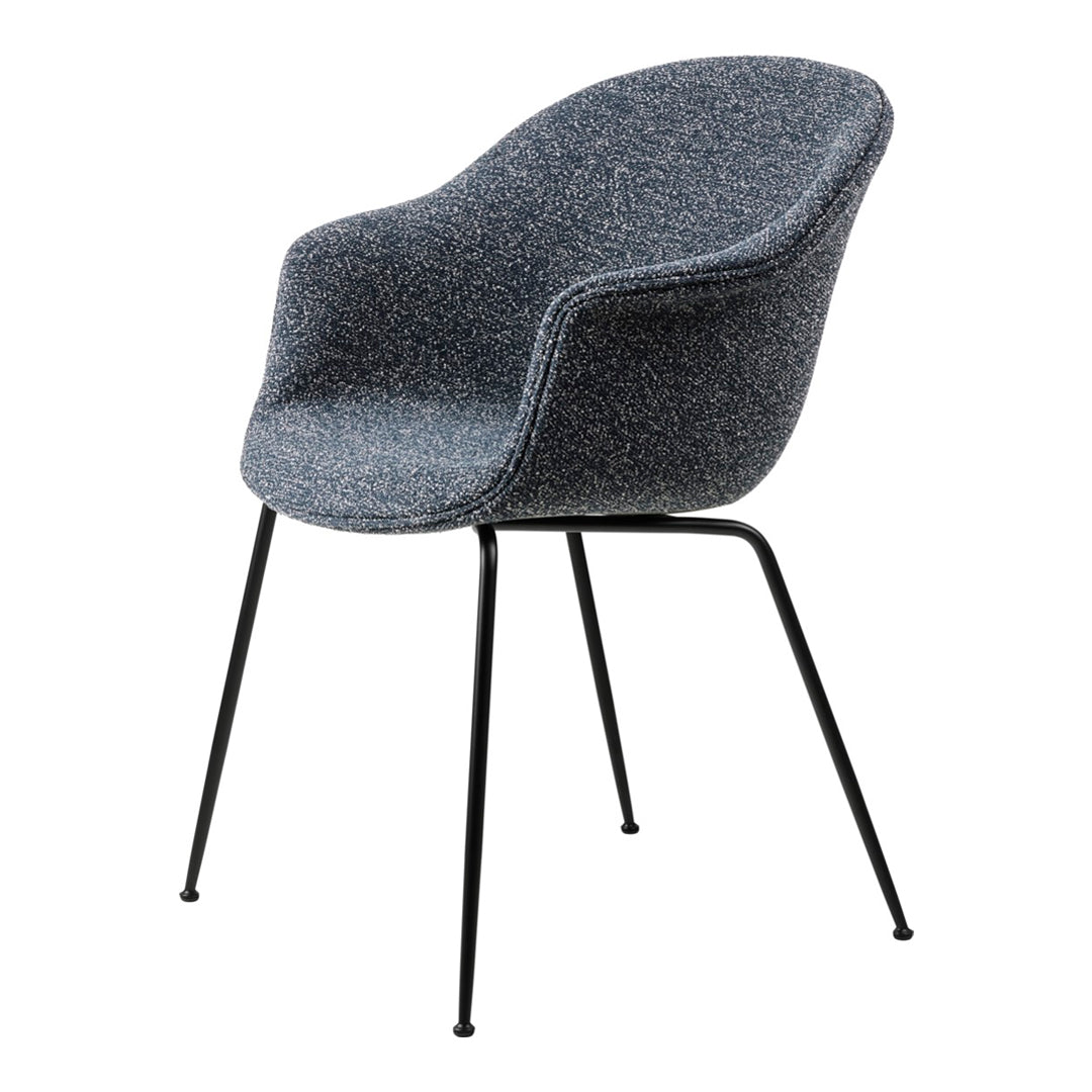 Bat Dining Chair with Conic Base - Fully Upholstered Modern Kitchen & Dining Room Furniture for Home Decor