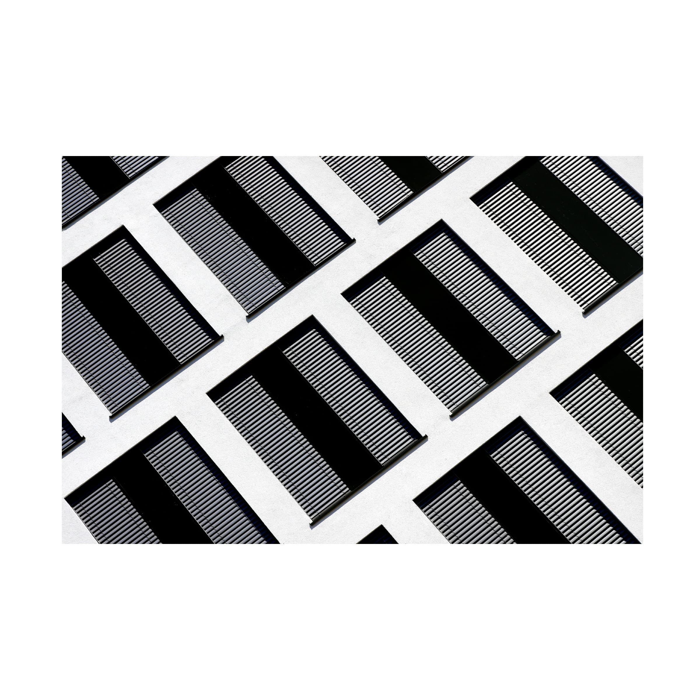 Trademark Fine Art 'Facade Abstract' Canvas Wall Art Print by Hans Wolfgang Hawerkamp - Modern Abstract Painting for Living Room, Bedroom & Office Decor