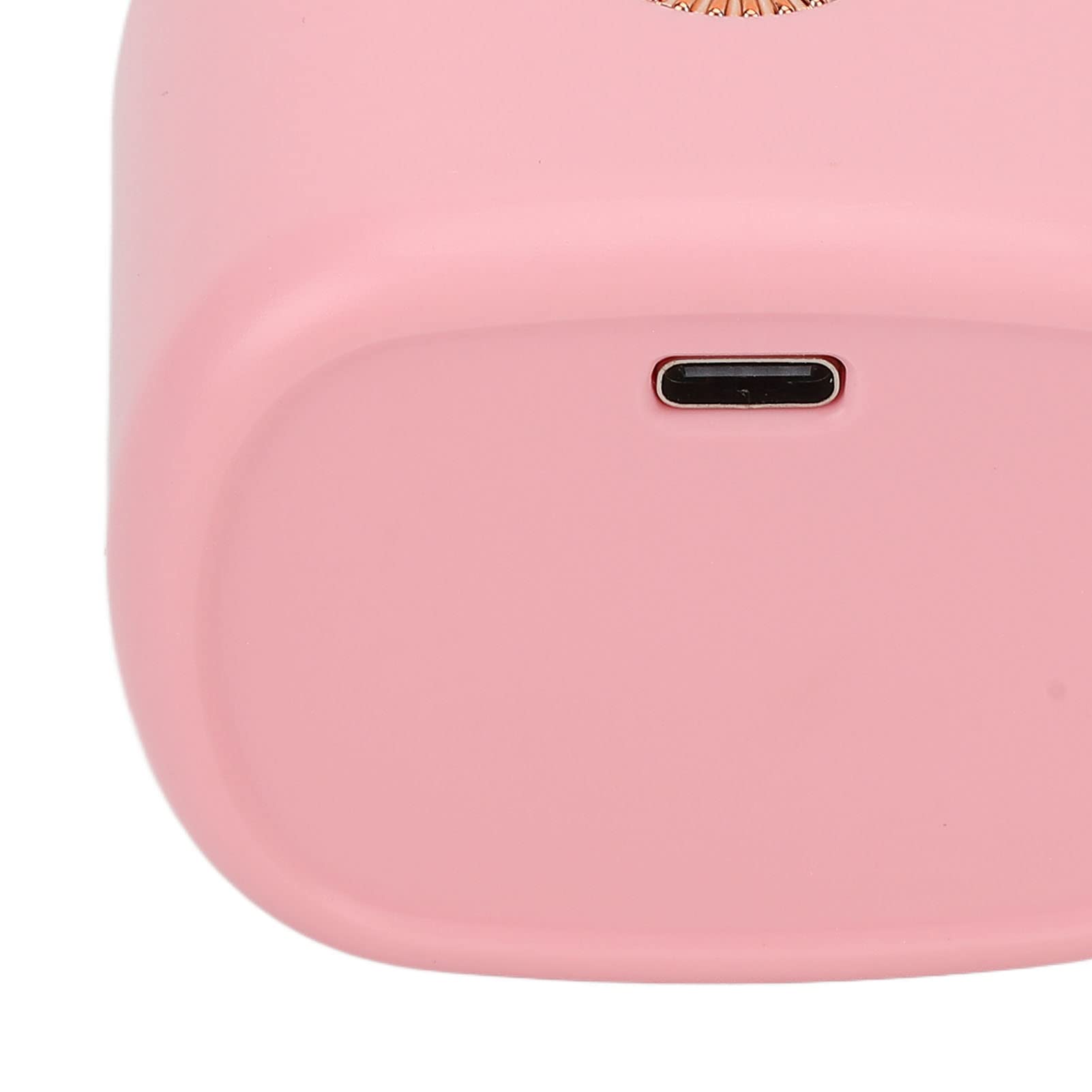 LANTRO JS Mini UV LED Nail Lamp - Portable Nail Dryer with 4 LED Beads & Soft Lighting for Fast Drying | Perfect for Home Manicures, Travel & Salon Use (Pink)