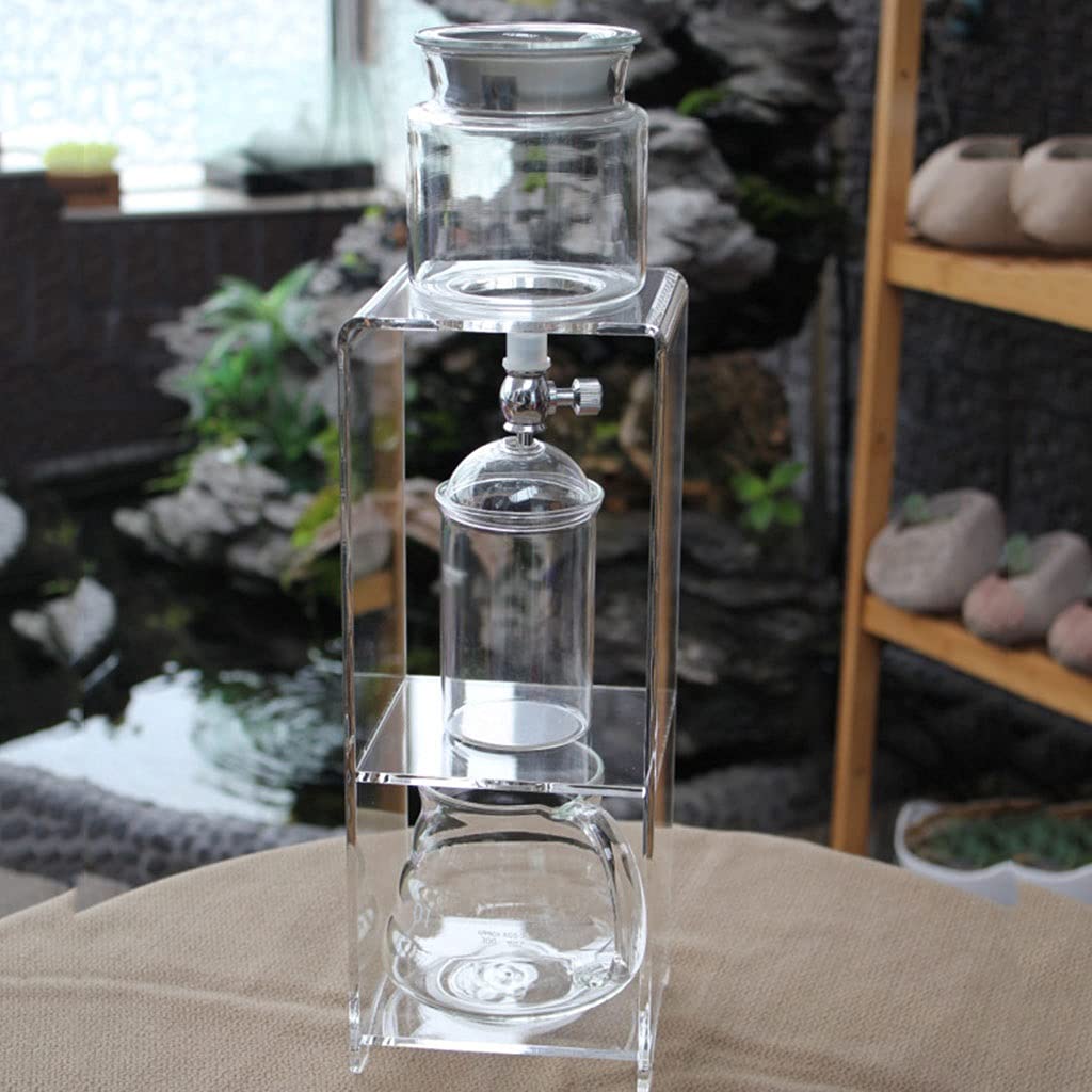 Premium Cold Brew Coffee Maker - Glass Carafe with Adjustable Water Flow for Homemade Cold Brew & Iced Coffee - Perfect for Home, Office & Travel (350ml, BPA-Free) | Ideal for Coffee Lovers, Camping Trips & Hot Summer Days