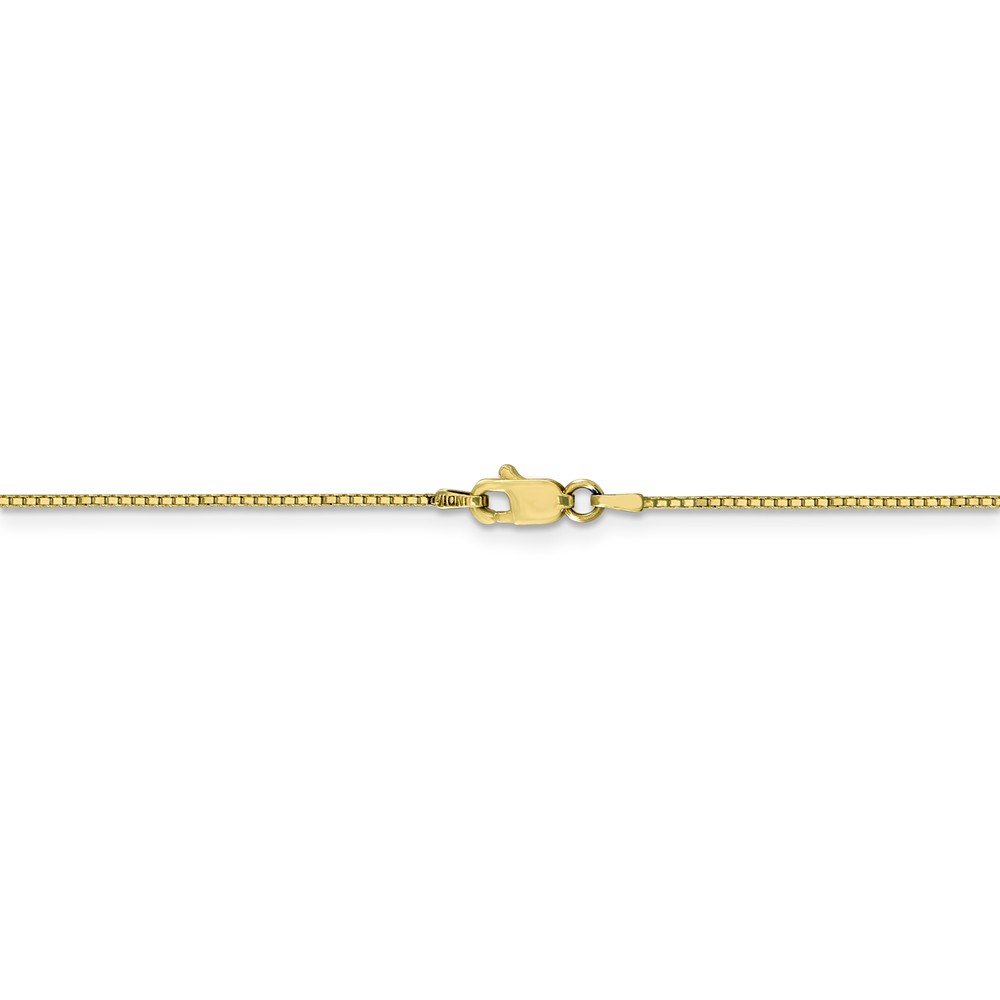 10K Yellow Gold Box Chain Necklace 0.9mm - Durable Lobster Clasp for Secure Wear - Perfect for Everyday Jewelry, Gifts & Special Occasions