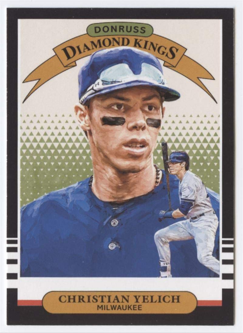 2019 Donruss Christian Yelich #21 Milwaukee Brewers Diamond Kings Baseball Trading Card - Perfect for Collectors, Sports Memorabilia Displays & Fan Gifts