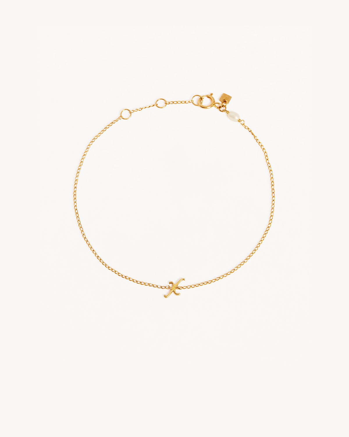 14K Solid Gold Love Letter Bracelet - Dainty & Elegant Jewelry for Women, Perfect Gift for Anniversary, Valentine's Day & Special Occasions