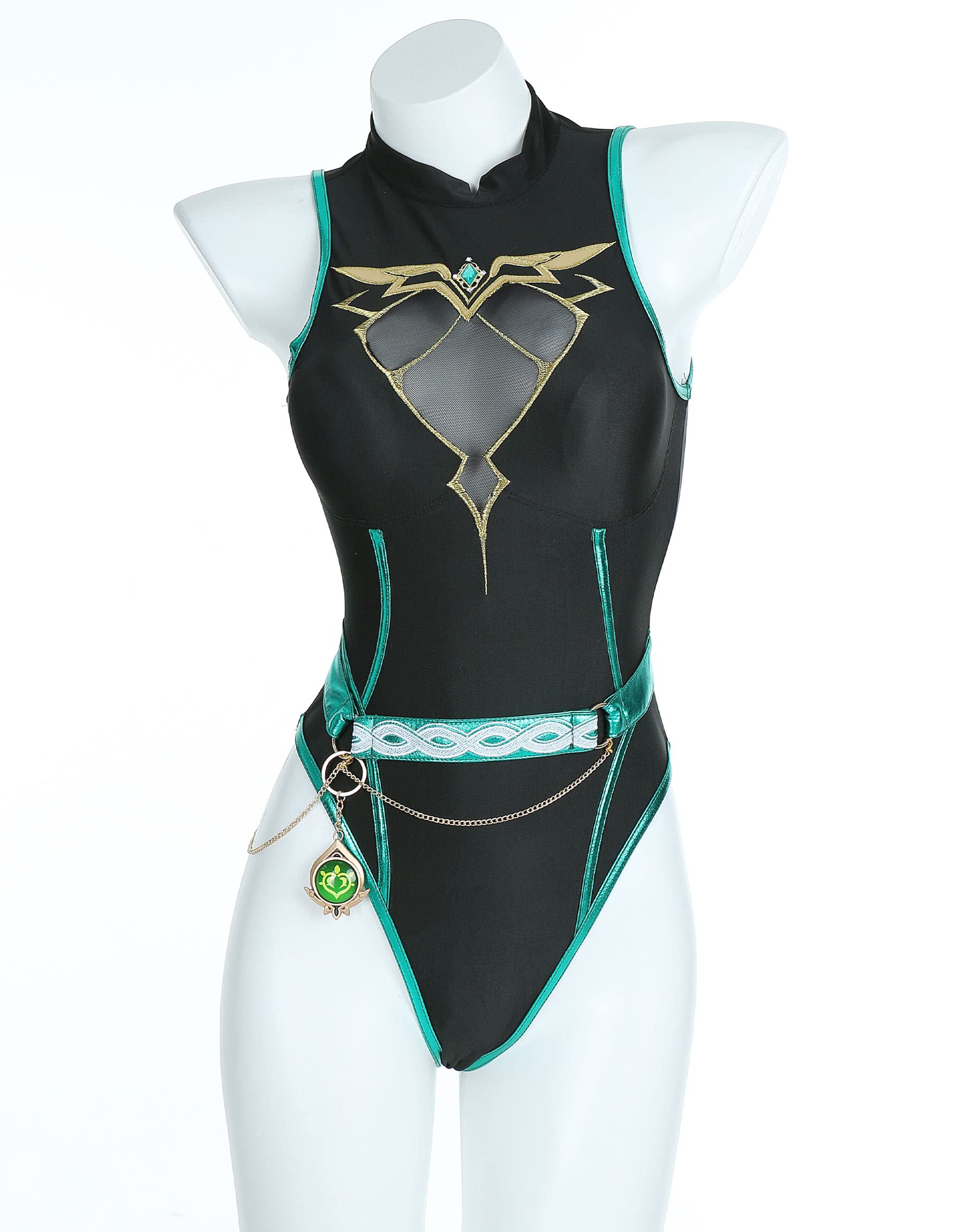 Haikyuu Anime Women's One Piece Swimsuit with Lace-Up Tummy Control & Cover Up - Beachwear for Cosplay, Pool Party, and Summer Vacation