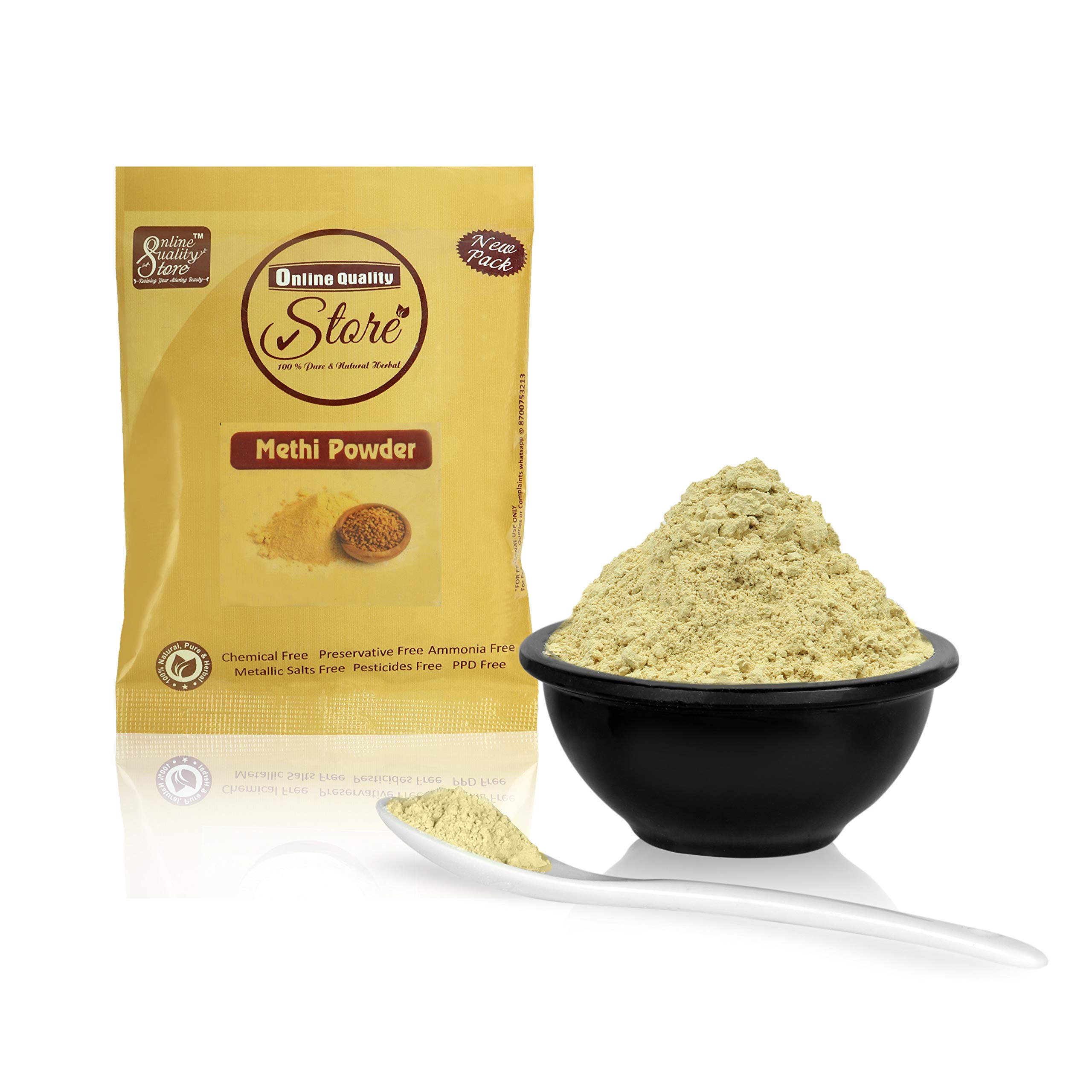 Organic Fenugreek Powder (Methi) for Skin & Hair Care - 50g | Natural Face Mask & Hair Growth Treatment | DIY Beauty & Ayurvedic Remedies