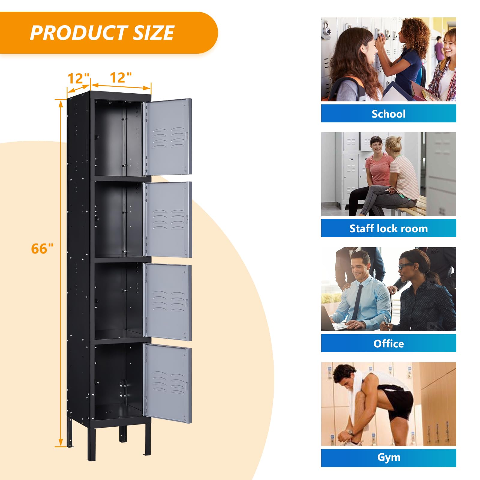 STANI 4-Door Metal Locker - 66