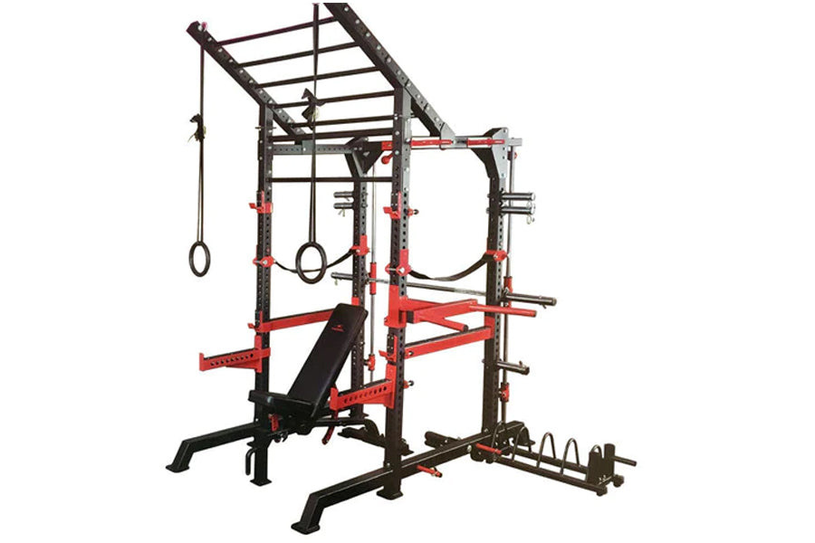 Warrior MMA Cage & Rig Combo - Heavy Duty Training Equipment for MMA, BJJ & Fitness - Perfect for Home Gyms & Martial Arts Studios