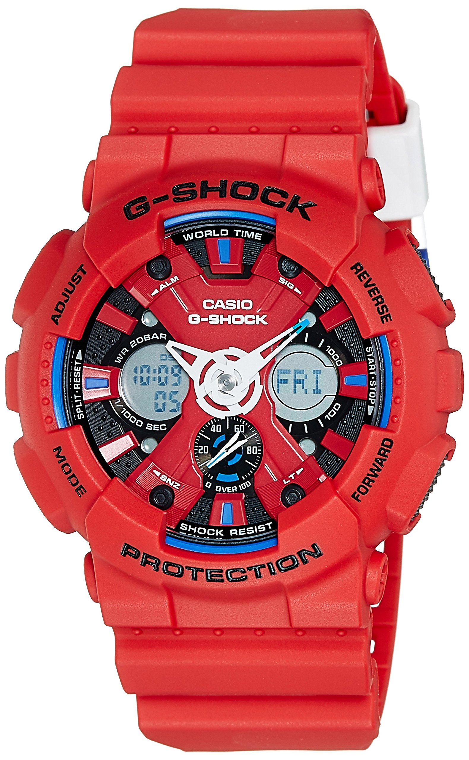 Casio G-Shock GA120TR-4A Men's Digital Sport Watch - Shock Resistant, Waterproof & Stylish for Outdoor Activities, Workouts & Everyday Wear