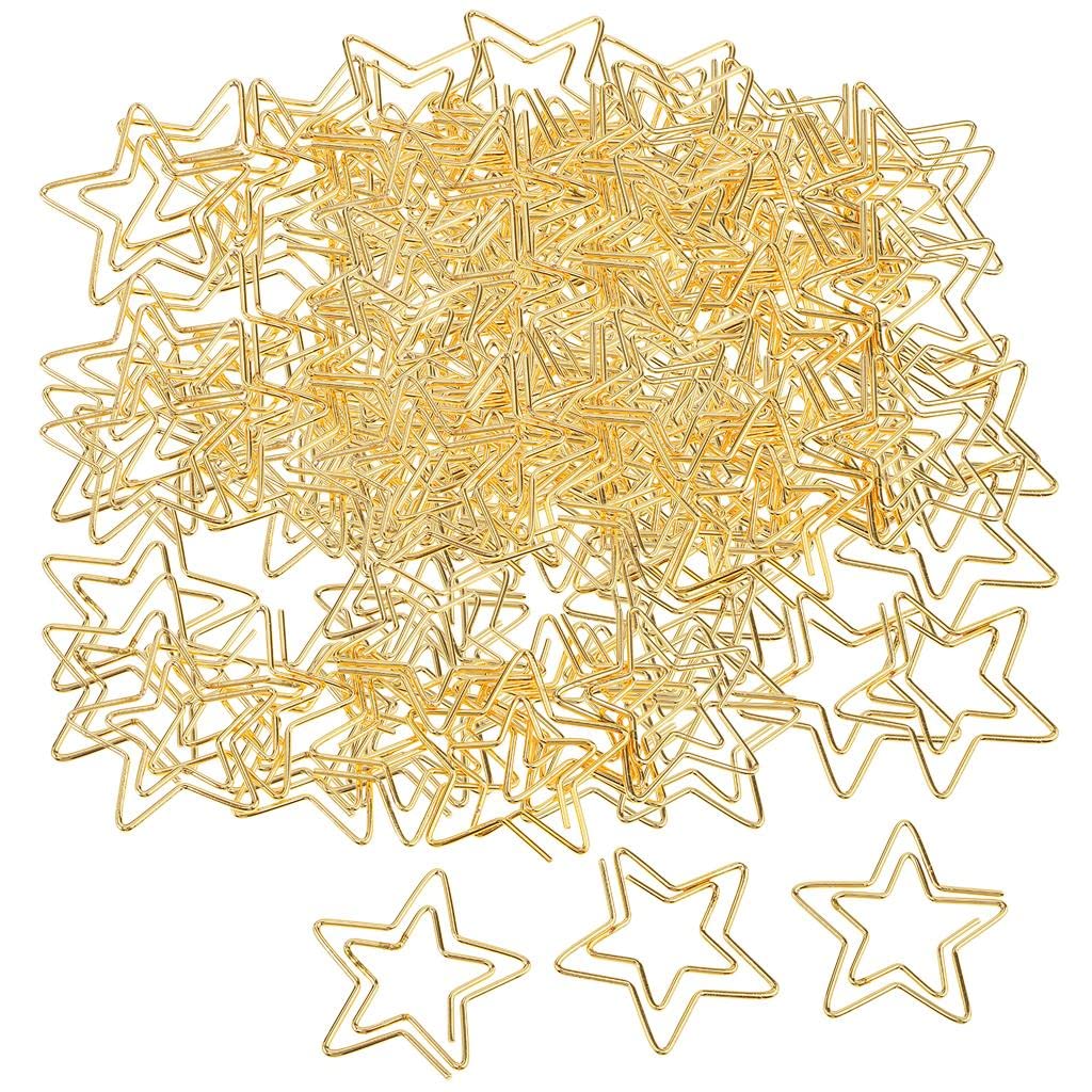 120-Piece Star Shaped Paper Clips - Colorful Small Bookmark Clips for Office, School, and Home Organization - Perfect for DIY Crafts, Scrapbooking, and Gift Wrapping