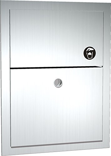 Discreet & Hygienic ASI 0473 Recessed Sanitary Napkin Disposal Bin - Perfect for Restrooms, Bathrooms & Public Washrooms