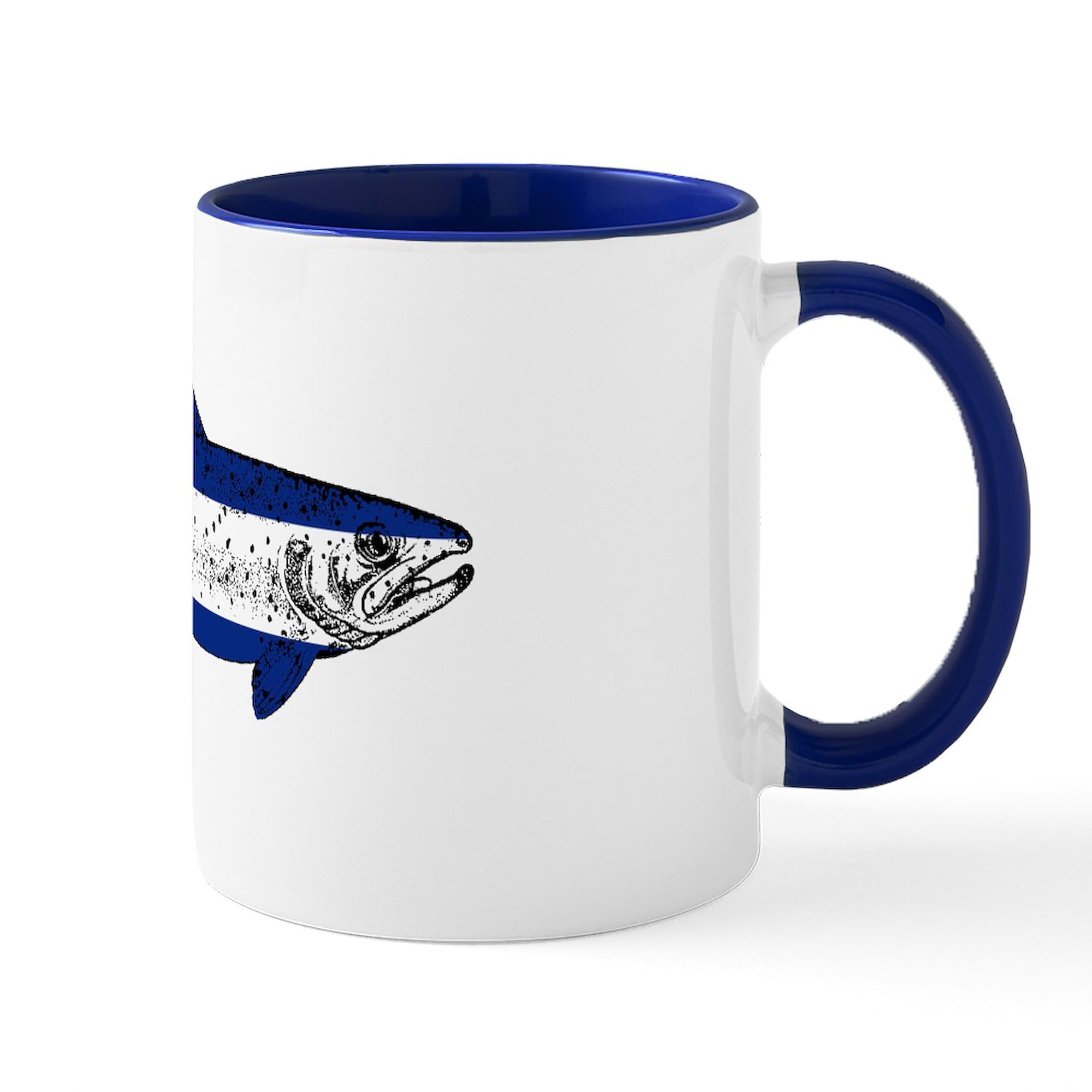 Colorado Fish Design 11 oz (325 ml) Ceramic Coffee Mug - Perfect for Home, Office & Camping Use