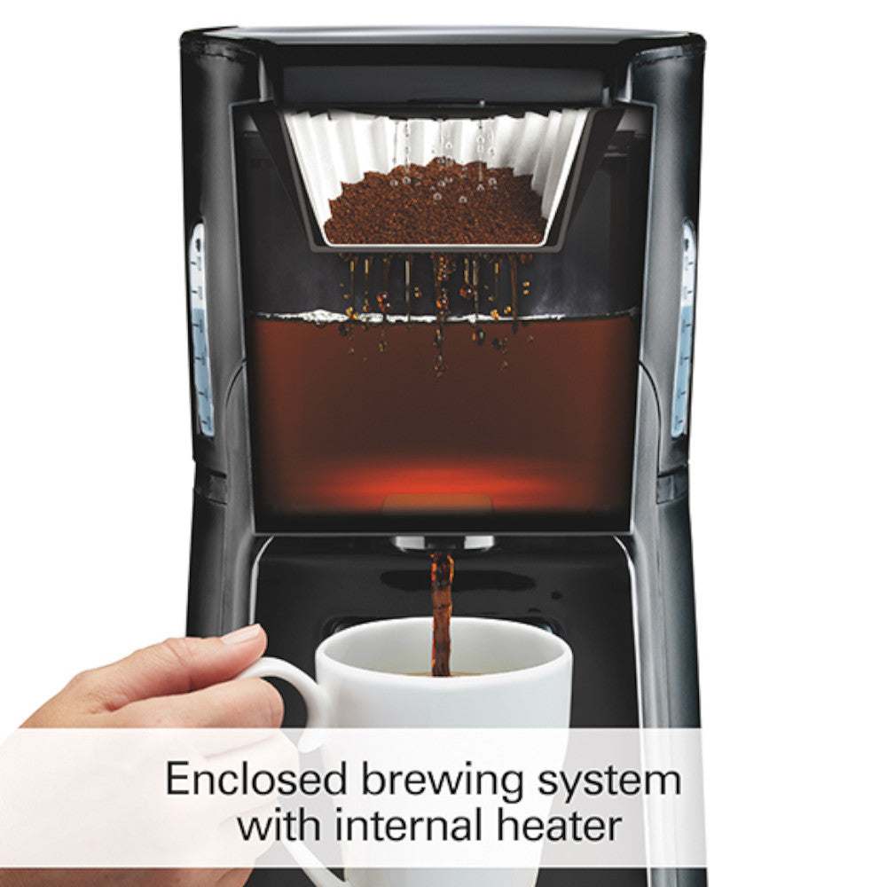 Hamilton Beach BrewStation 12-Cup Programmable Coffee Maker with Hot Water Dispenser - Model 48463C - Perfect for Home, Office & Entertaining