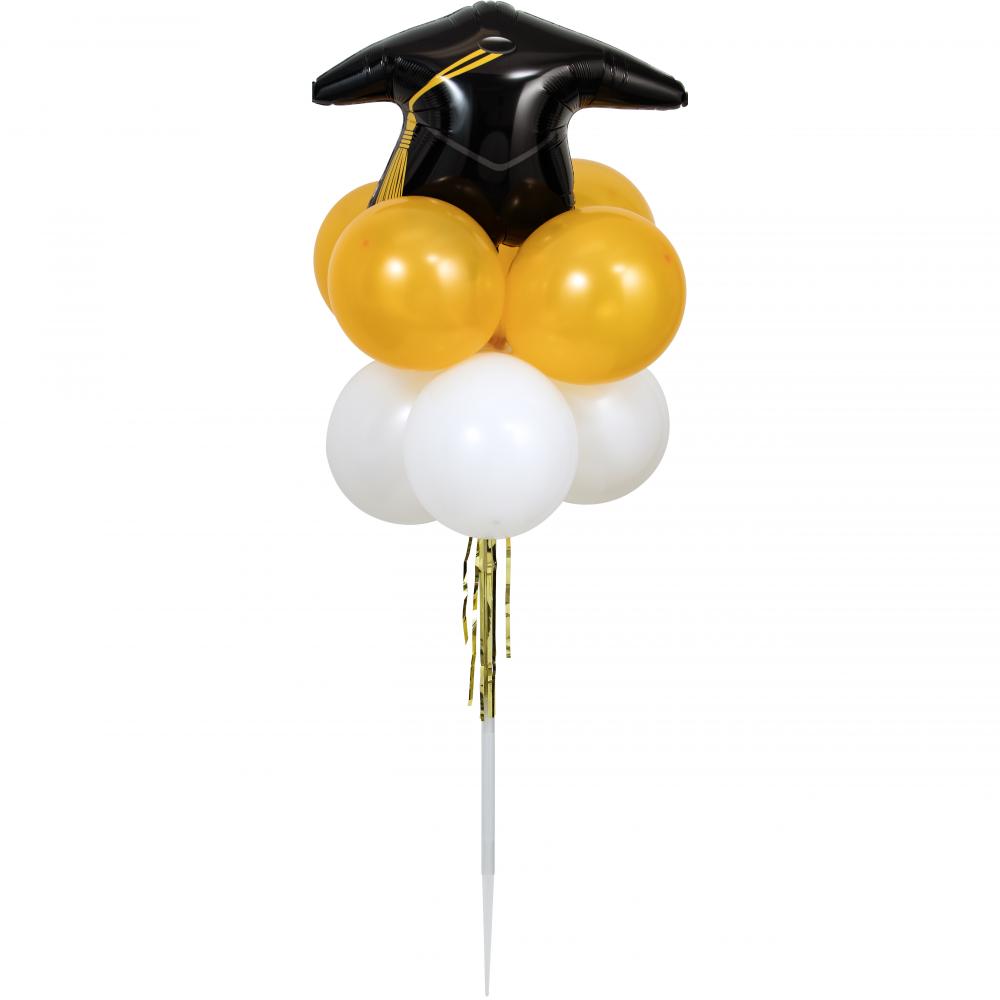 12-Piece Bulk Graduation Balloon Yard Cluster Set - Perfect for Outdoor Graduation Parties, Backyard Celebrations & School Events