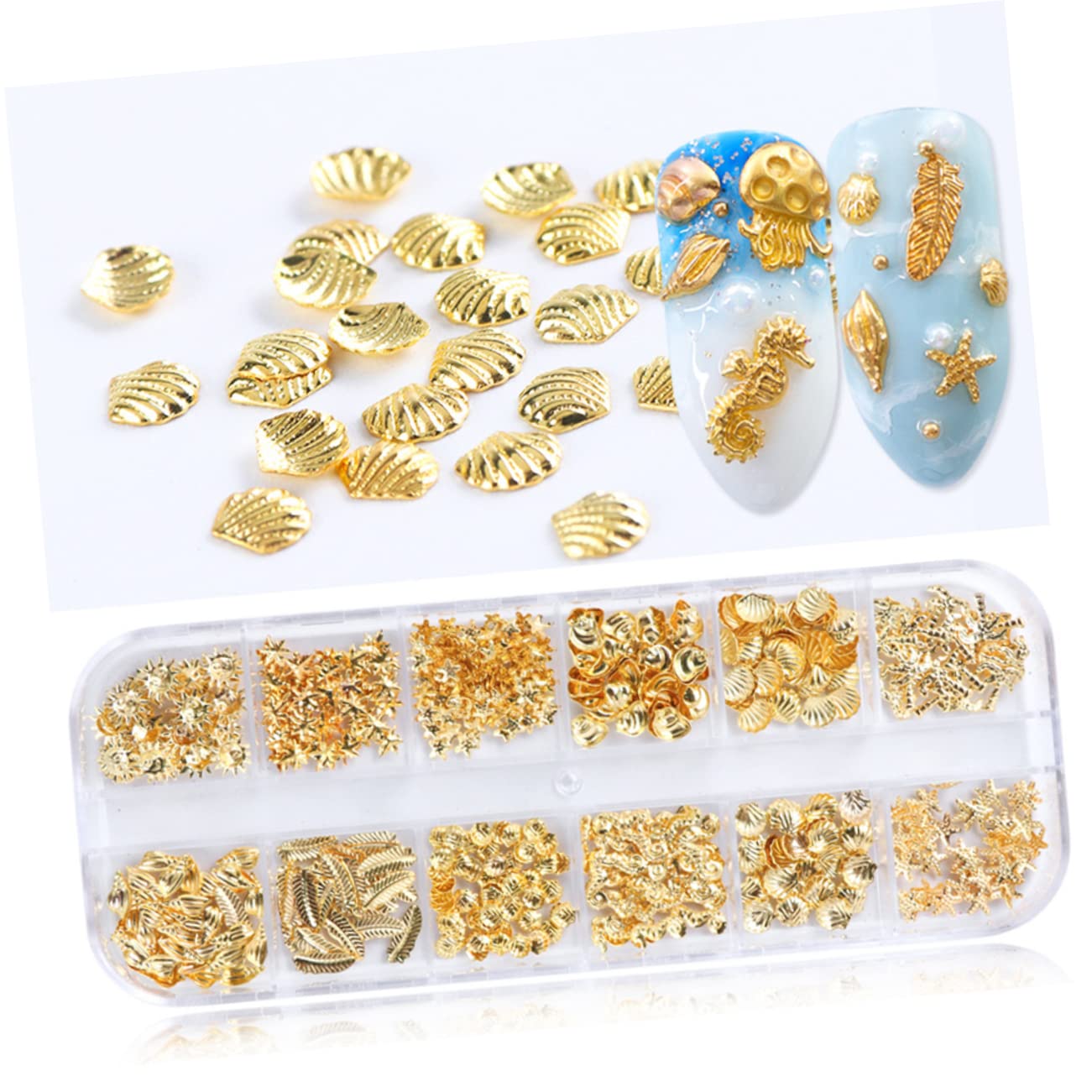 3D Rhinestone Nail Art Stickers - Gold Snowflake Nail Jewelry Decorations for Christmas, DIY Nail Charms & Alloy Nail Accessories | Perfect for Holiday Parties, Festive Nail Designs, and Gift Giving