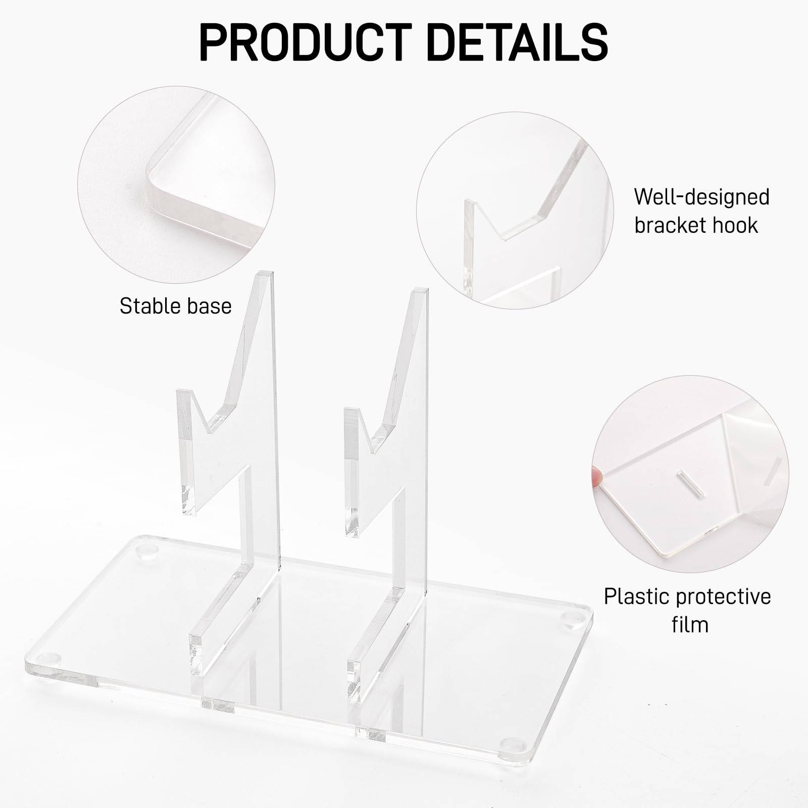 Universal Controller Stand for Xbox, PS5, Switch & PC - Transparent Display for Gaming Setup