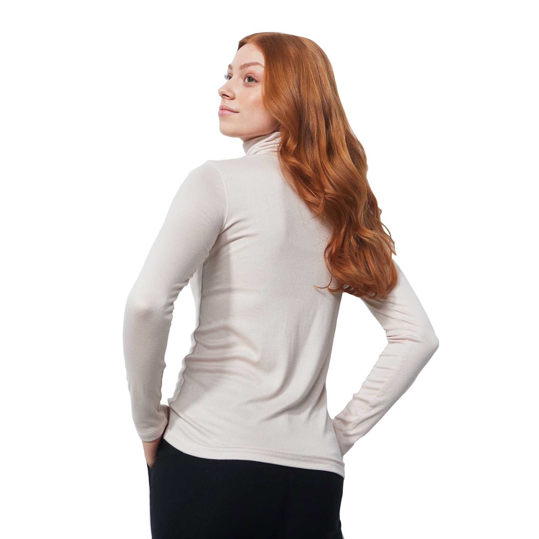 Women's Long Sleeve Roll Neck Golf Shirt - Breathable Athletic Top for Daily Sports & Outdoor Activities | Perfect for Golf, Tennis & Casual Wear
