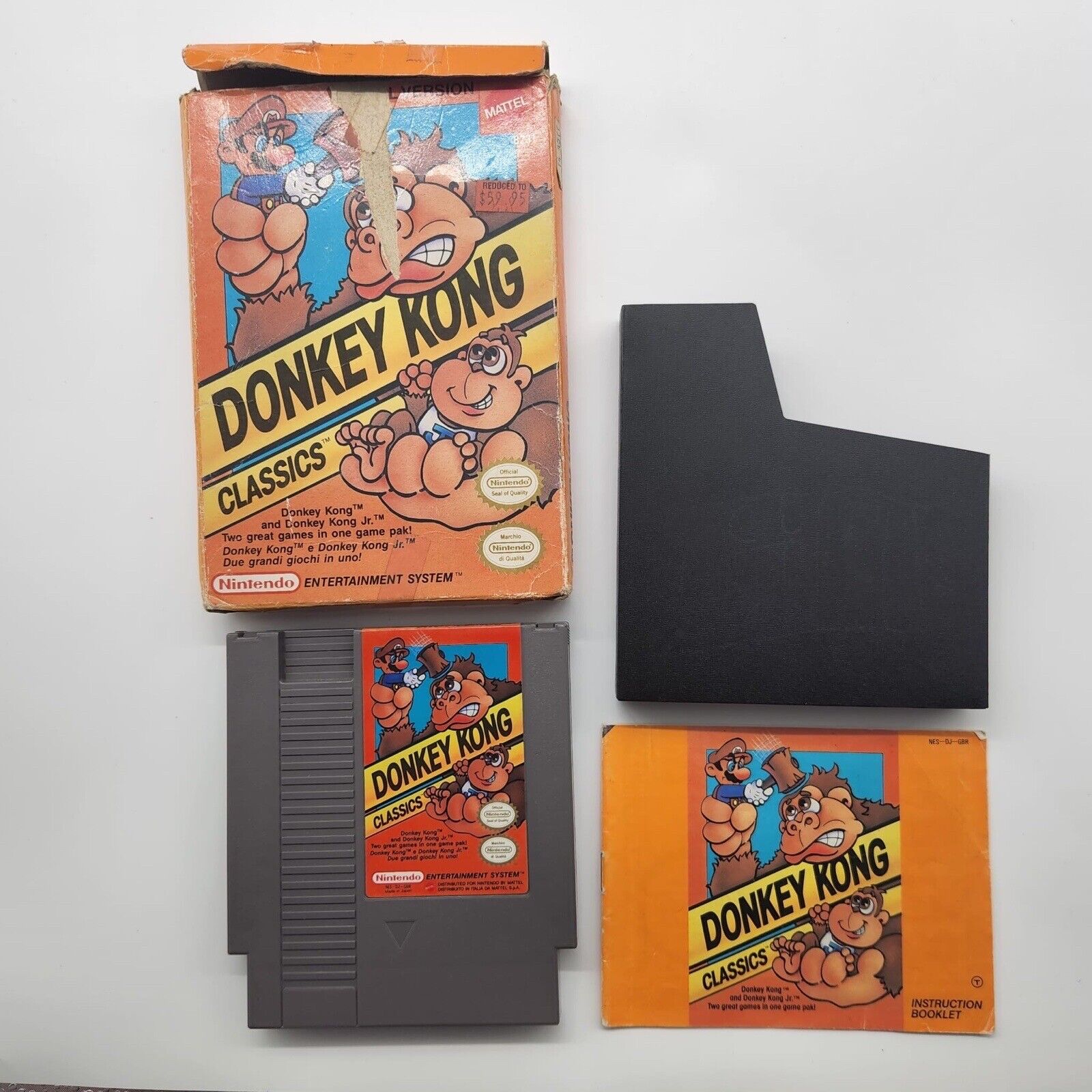 Donkey Kong Classics NES Game - Complete Boxed Edition for Nintendo Entertainment System | Retro Gaming, Collectible & Gift for Gamers