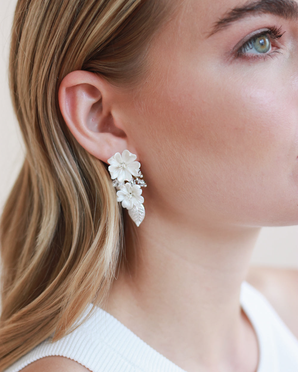Elise Floral Earrings for Women - Elegant Handmade Dainty Flower Stud Earrings - Perfect for Weddings, Parties & Everyday Wear