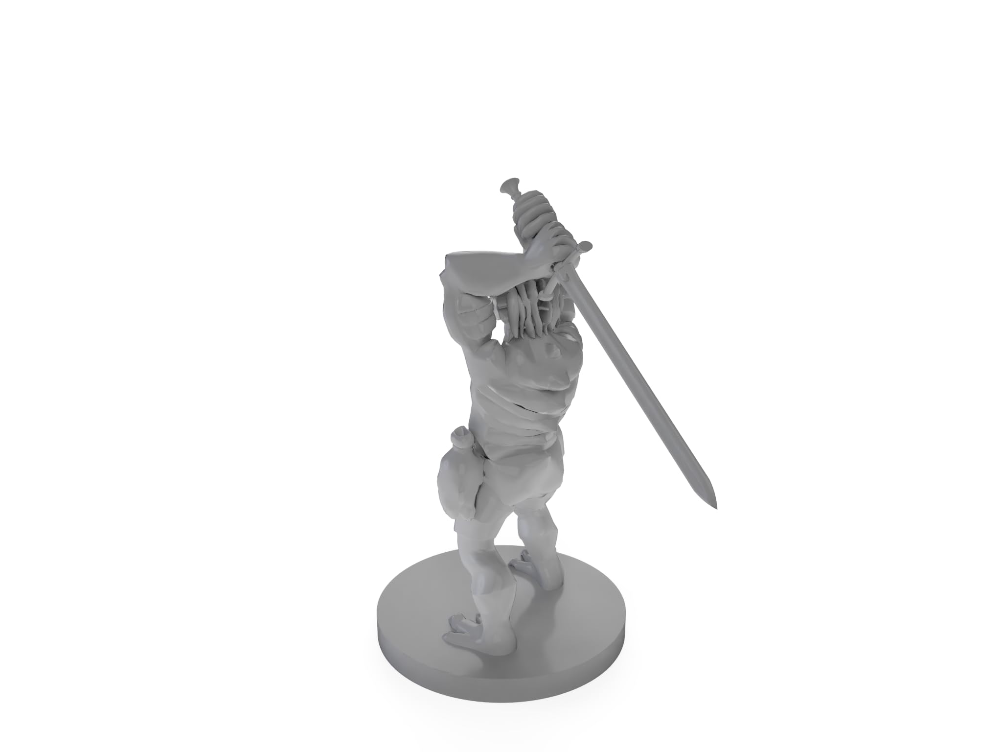 Dragonborn Barbarian with Sword - D&D Tabletop Miniature for Dungeons & Dragons RPG Campaigns & Wargaming