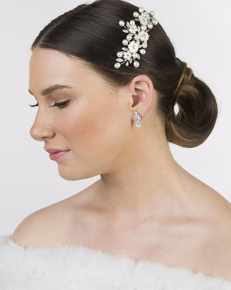 Elegant Bridal Earrings by Stephanie Browne - Queenie Collection | Perfect for Weddings, Prom & Special Occasions