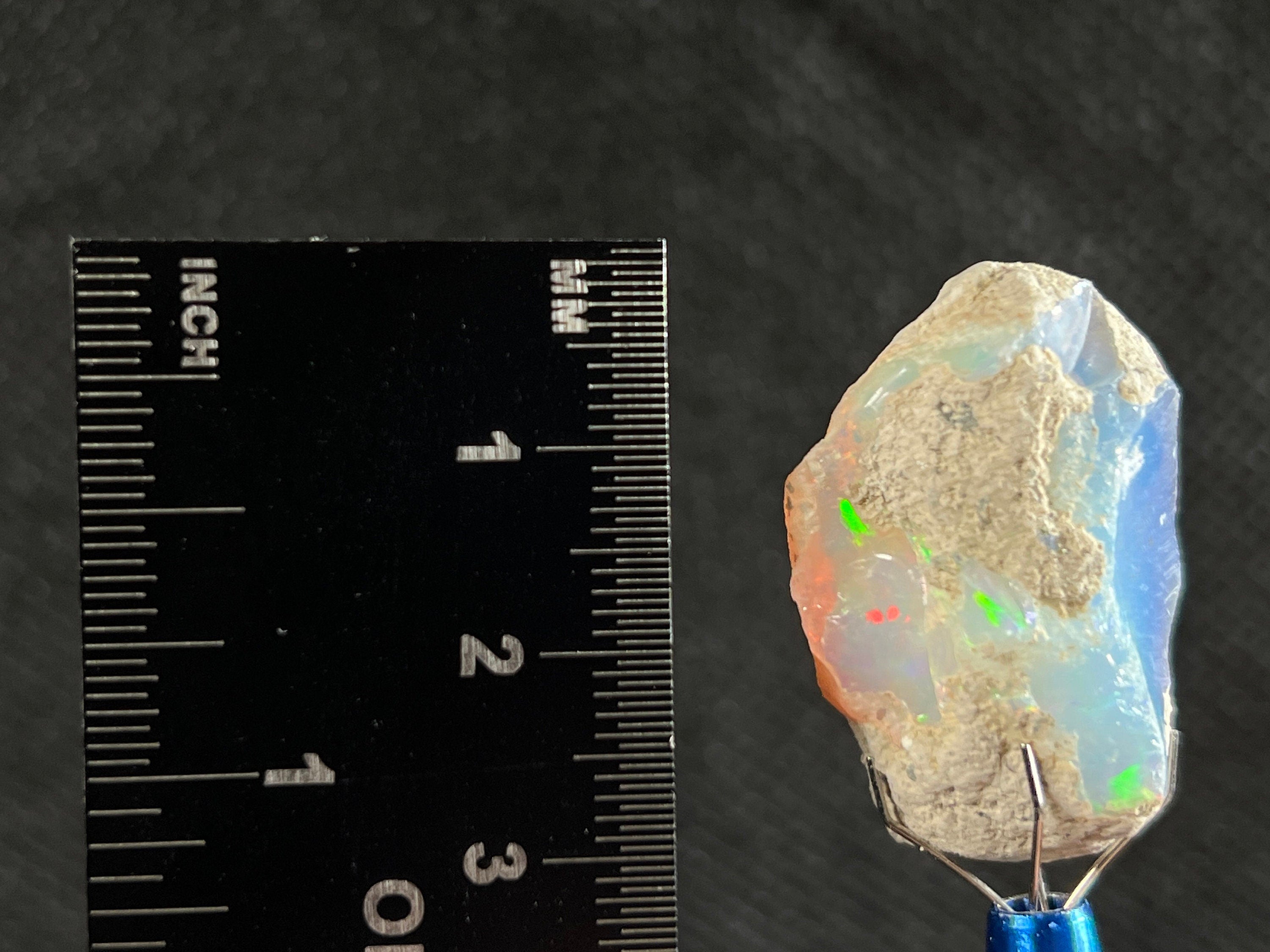 Premium 4A Welo Opal Raw Crystal - Certified Cutting Grade Opal for Jewelry Making (50608) - Perfect for Rings, Necklaces & Handcrafted Gemstone Designs