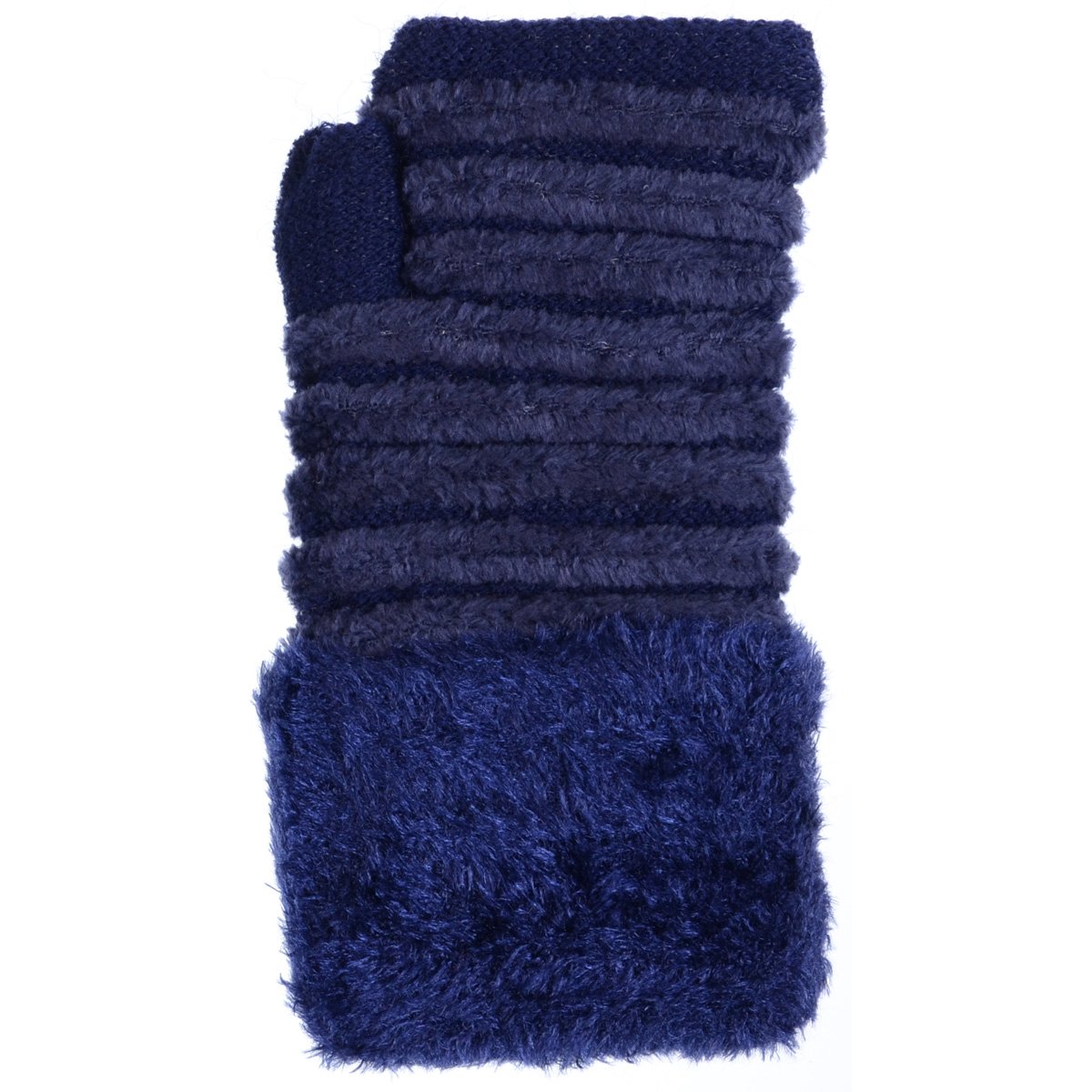 Women's Winter Knit Fingerless Gloves - Fleece Lined Fashion Gloves with Assorted Patterns & Colors for Outdoor Activities, Driving, and Cold Weather Protection