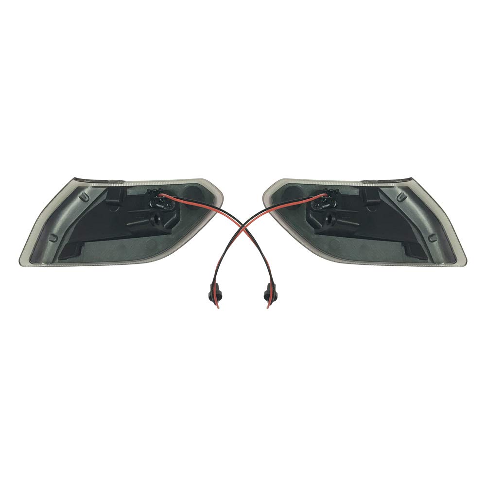 Amber LED Side Marker Lights with Black Lens for 2018-2019 Jeep Wrangler JL (2-Pack) - Durable Front Fender Flares Lighting for Off-Road & Night Driving