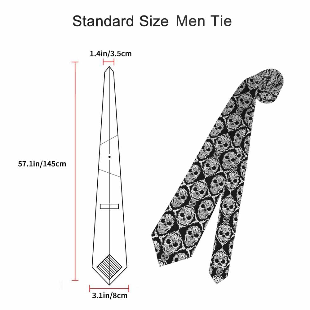 Premium Diamond Grid Men's Silk Tie - Black & White Chess Pattern Necktie for Wedding, Business & Formal Events - Perfect for Groomsmen, Office Professionals & Special Occasions