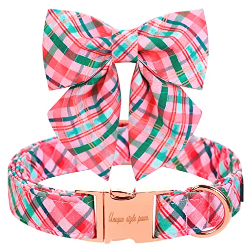 Pink Grid bowtie