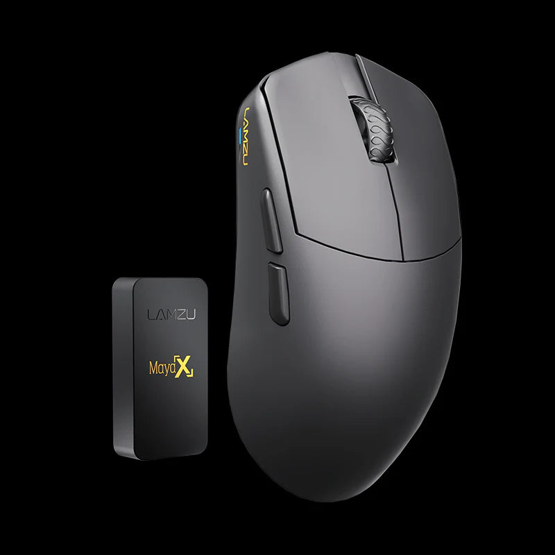 Lamzu Maya X 8K Wireless Gaming Mouse - Ultra Lightweight 55g, Ergonomic Design, 8K Polling Rate for Competitive Esports - Perfect for FPS, MOBA & Battle Royale Games