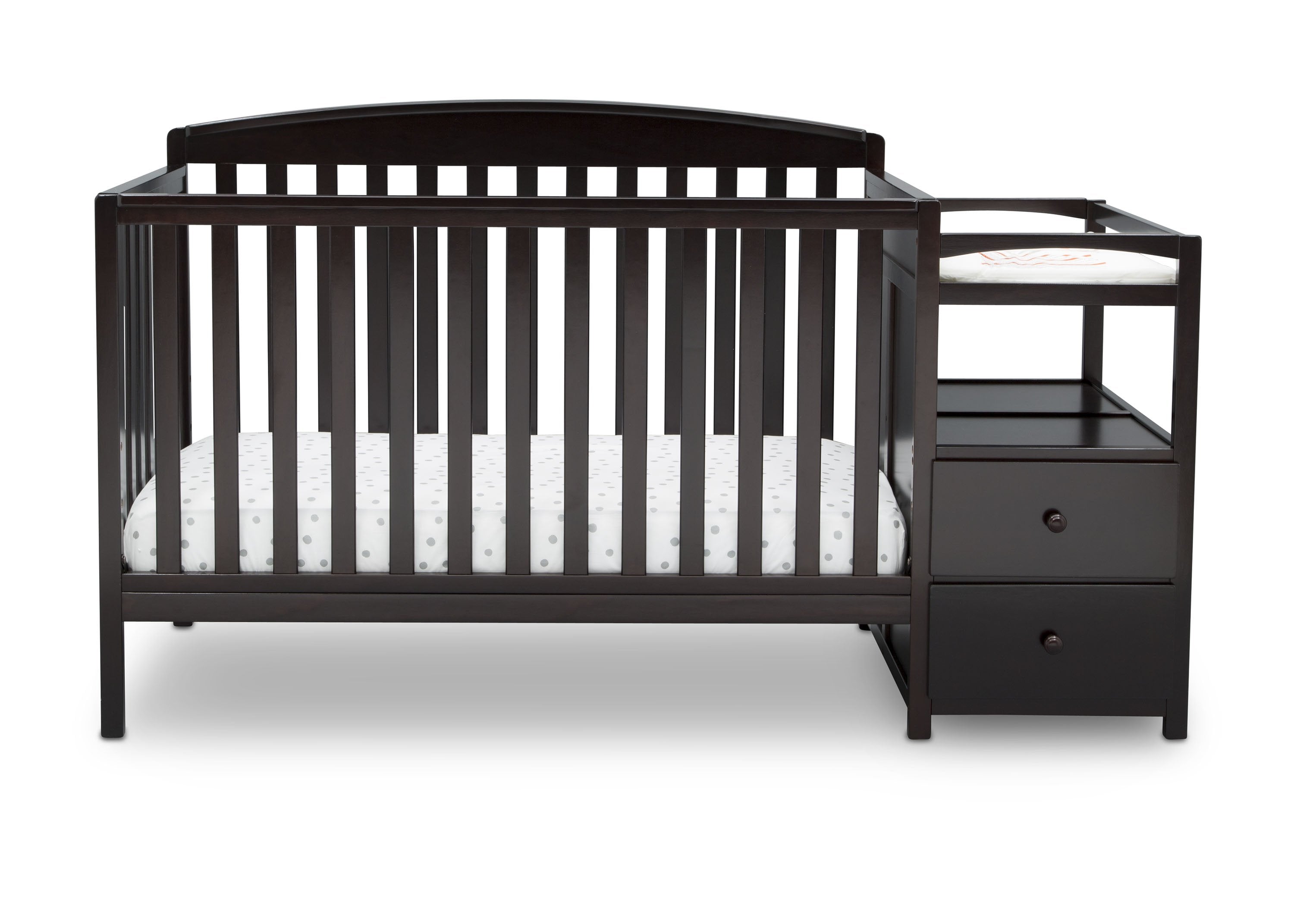 Royal Convertible Crib and Changer - 3-in-1 Baby Nursery Furniture Set with Toddler Bed & Dresser | Safe, Durable & Space-Saving for Newborns to Kids | Perfect for Nursery Rooms, Daycare Centers & Small Spaces