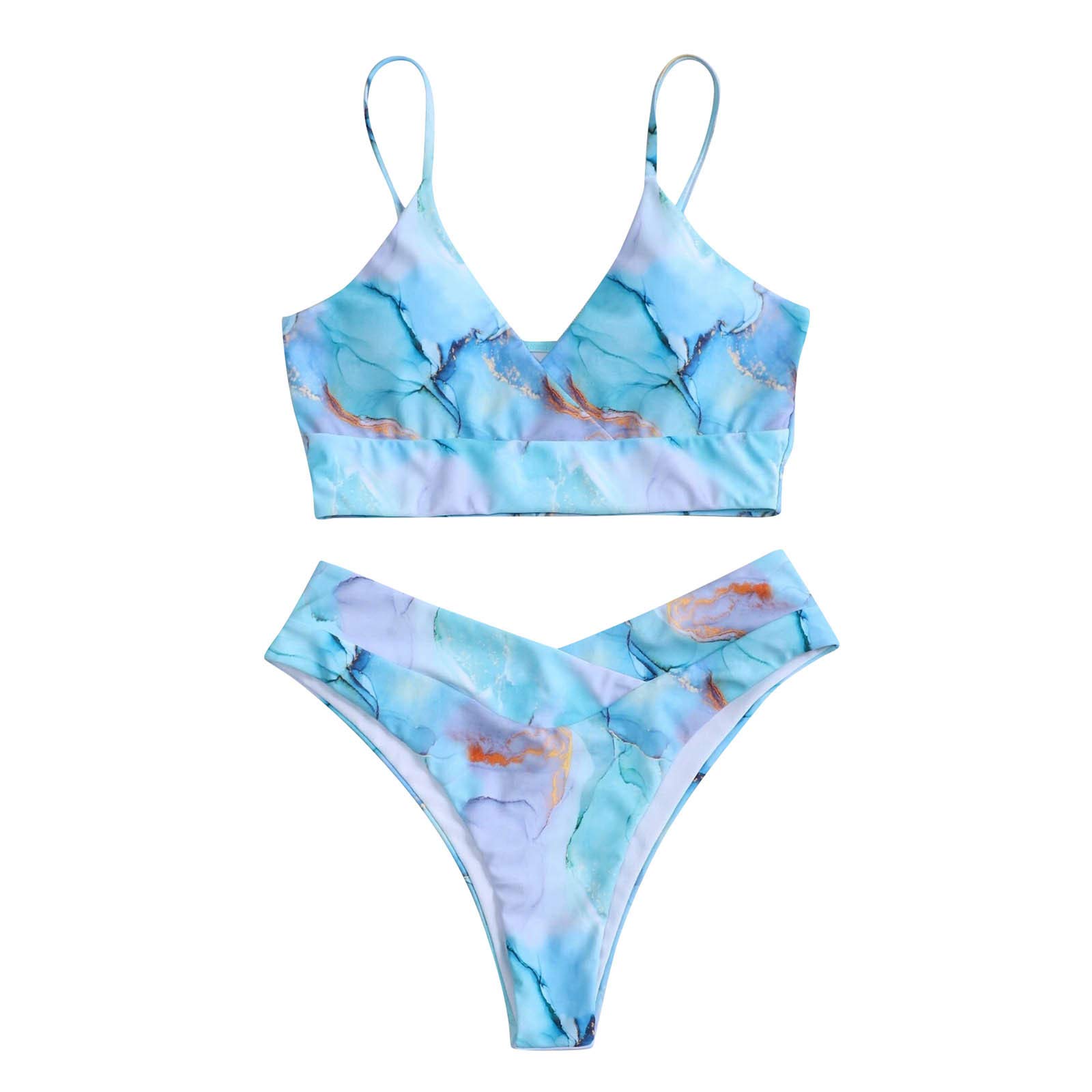 Push Up Bikini Set - High Waist Swimwear for Women, Beach & Pool