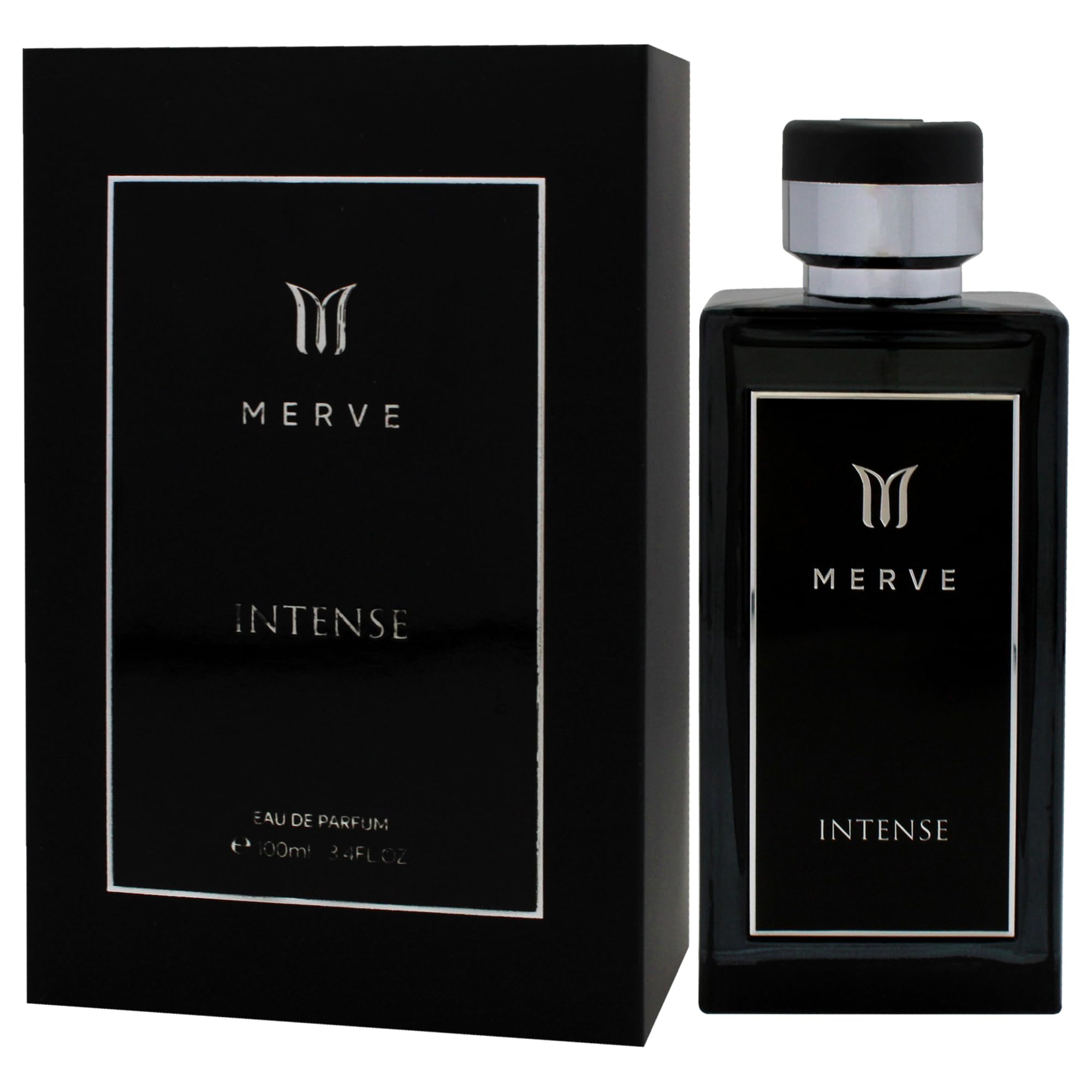 Intense for Men Eau de Parfum - 3.4 oz / 100ml Luxury Cologne Spray for Men, Long Lasting Fragrance for Date Night, Office & Special Occasions
