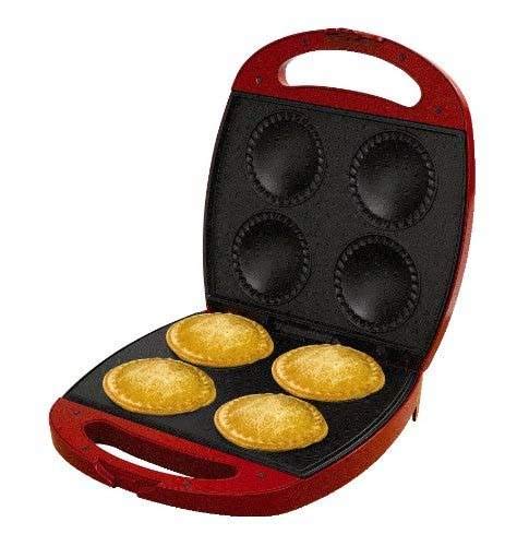 Sunbeam FPSBPMM980 4-Piece Nonstick Pie Maker - Red | Perfect for Baking Mini Pies, Tarts & Desserts at Home, Parties & Holidays