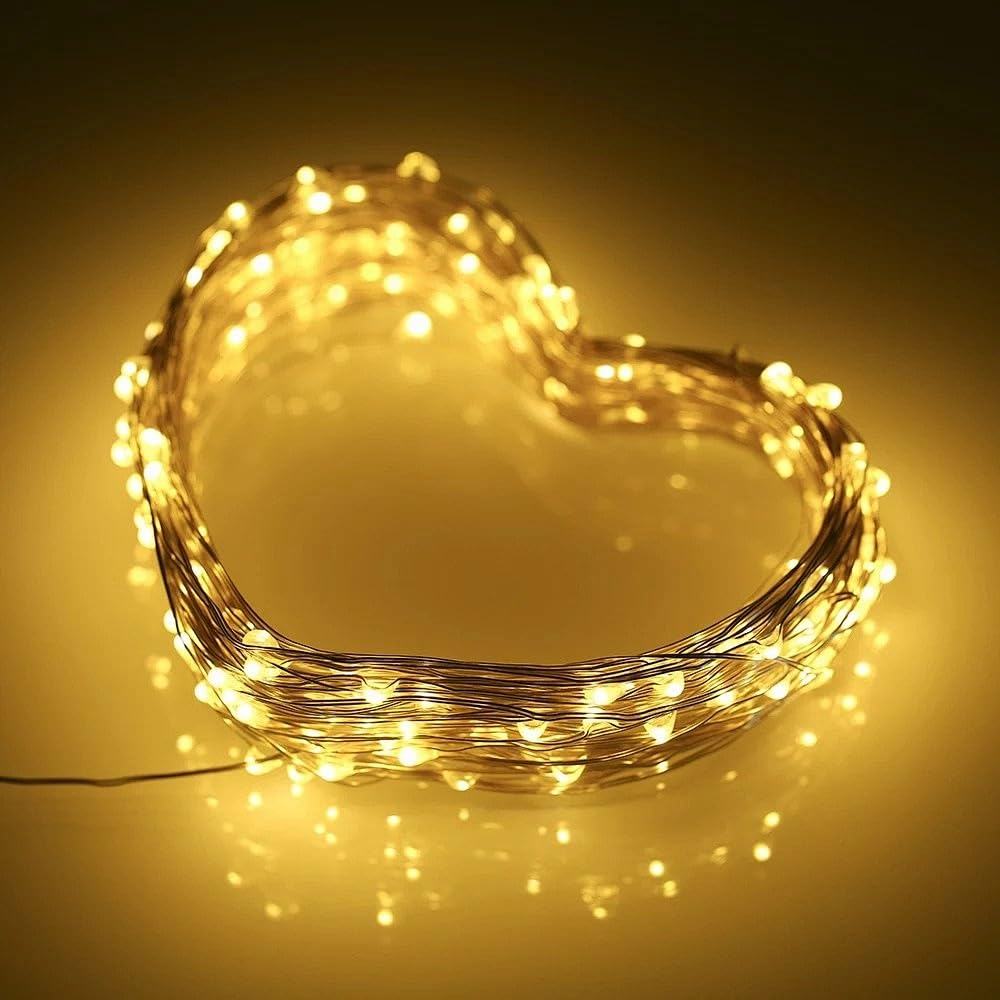 USB Powered 200 LED Fairy Lights - 66ft Warm White String Lights for Indoor & Outdoor Decor, Bedroom, Christmas, Wedding, Party, Patio, Window | Plug-in Decorative Lighting for Cozy Ambiance
