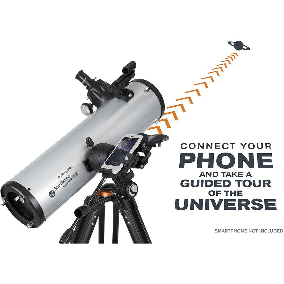 Used Celestron StarSense Explorer DX 130AZ Smartphone-Enabled Newtonian Reflector Telescope - Stargazing, Astrophotography & Astronomy for Beginners & Hobbyists