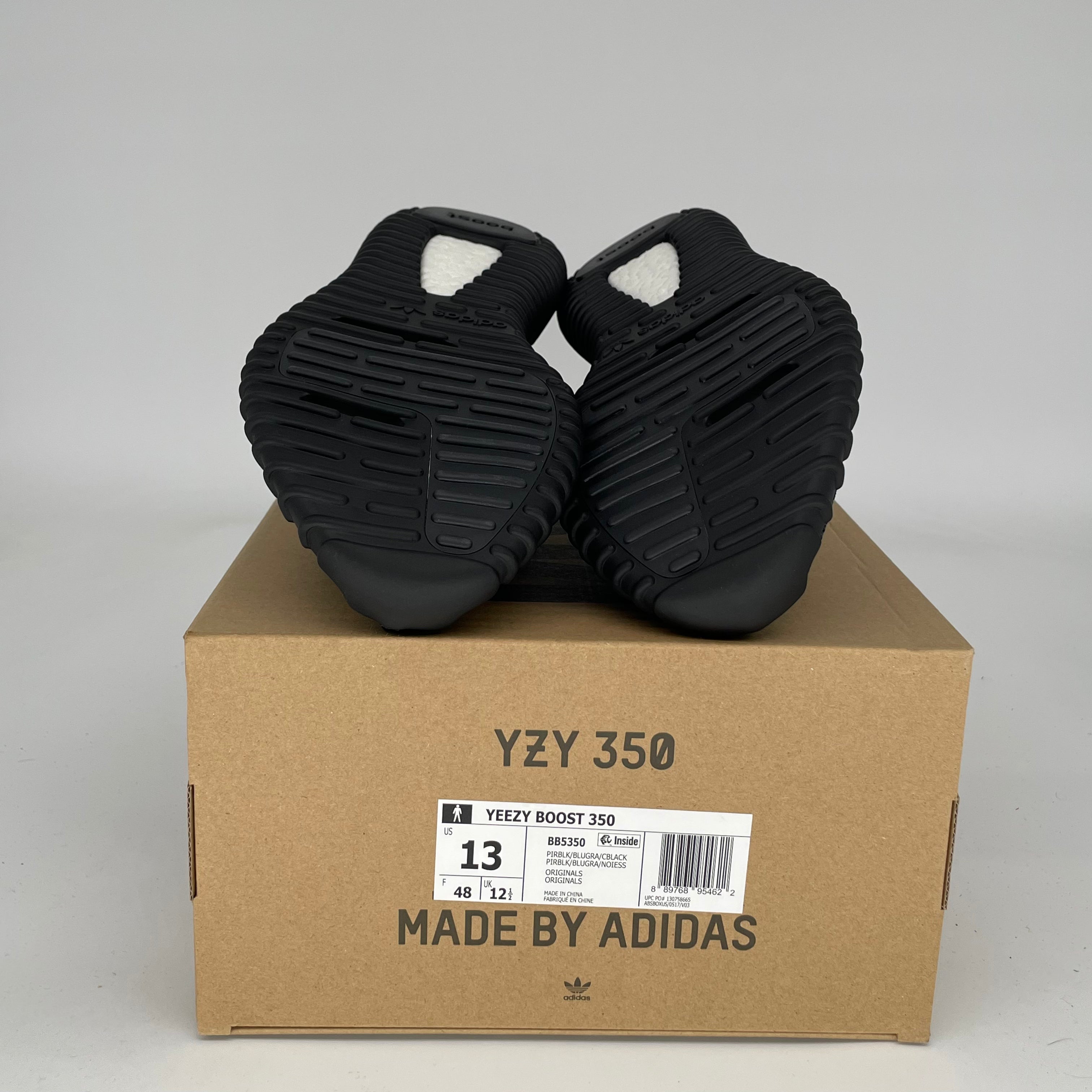 Adidas Yeezy Boost 350 V2 Pirate Black Men's Sneakers - Size 13 (BB5350) | Comfortable Running Shoes for Casual Wear & Street Fashion